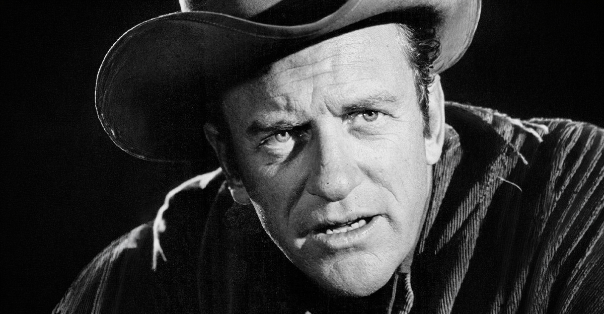 Publicity photo of James Arness as Sheriff Matt Dillon from the television program Gunsmoke.