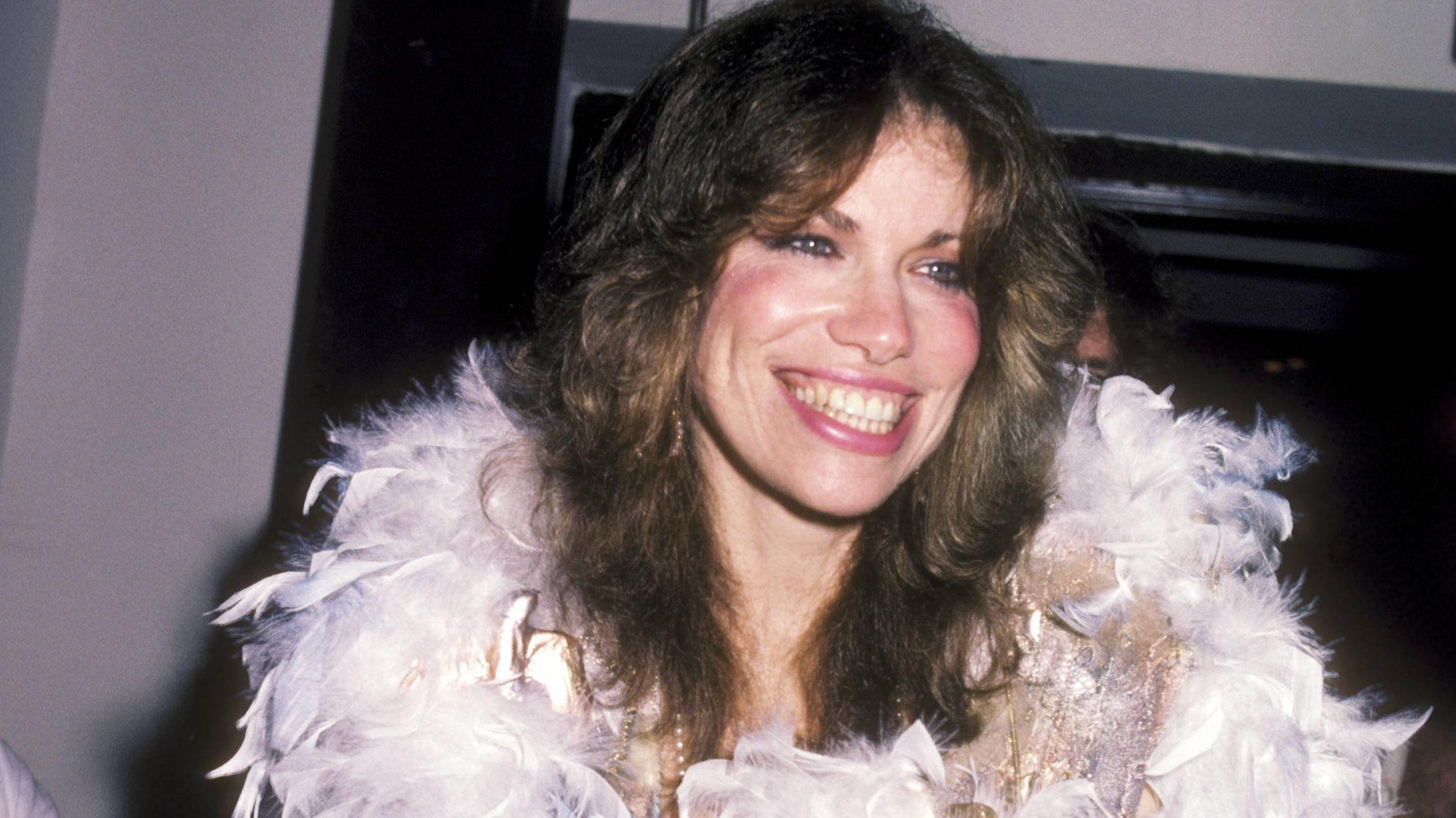 Musician Carly Simon on May 1, 1984 at Limelight in New York City, New York