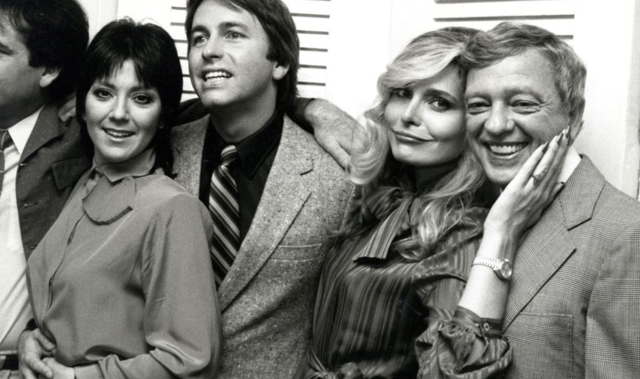 Joyce DeWitt, John Ritter, Priscilla Barnes and Don Knotts