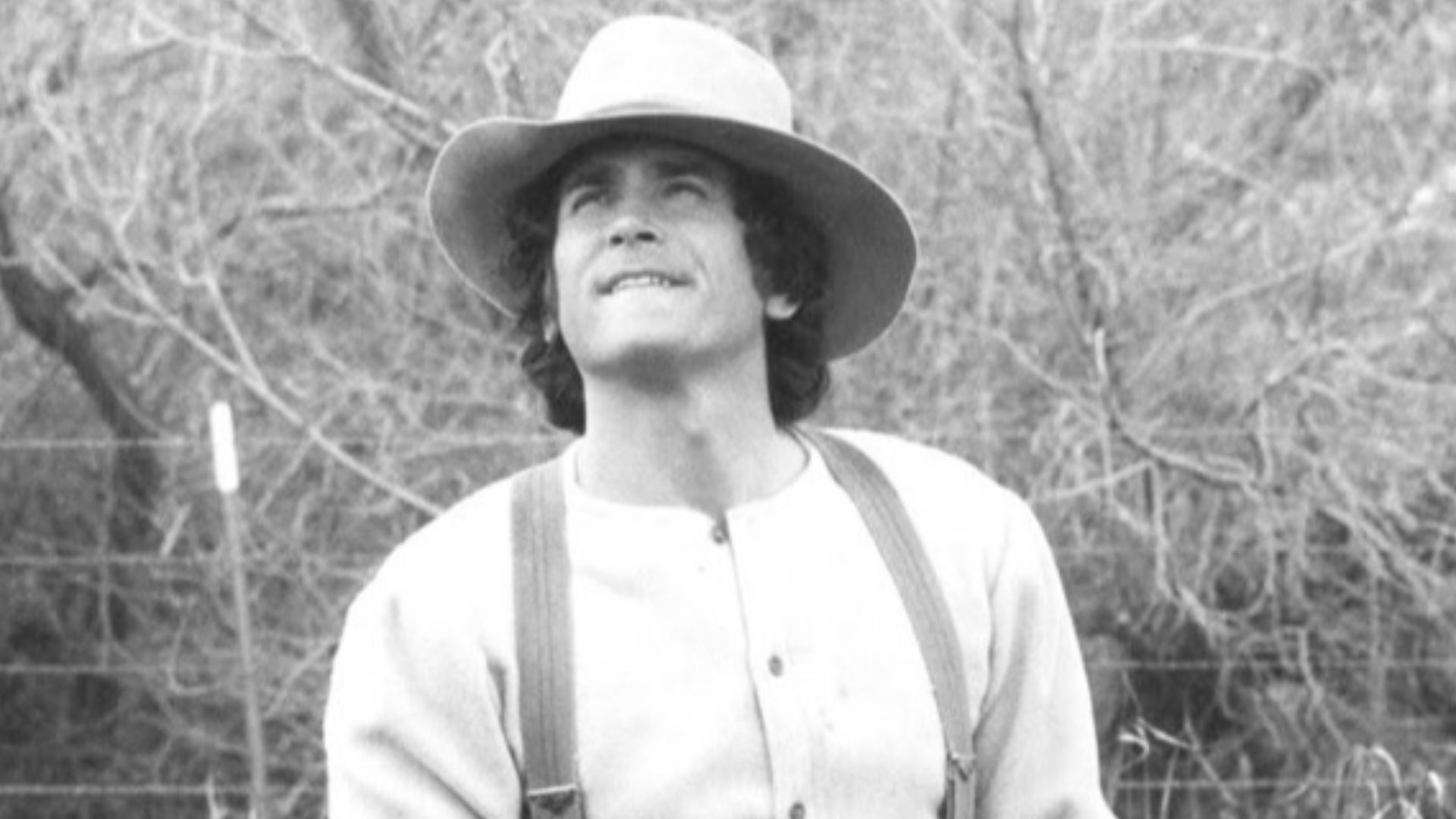 Publicity photograph of Michael Landon as Pa Ingalls of the television series Little House on the Prairie.