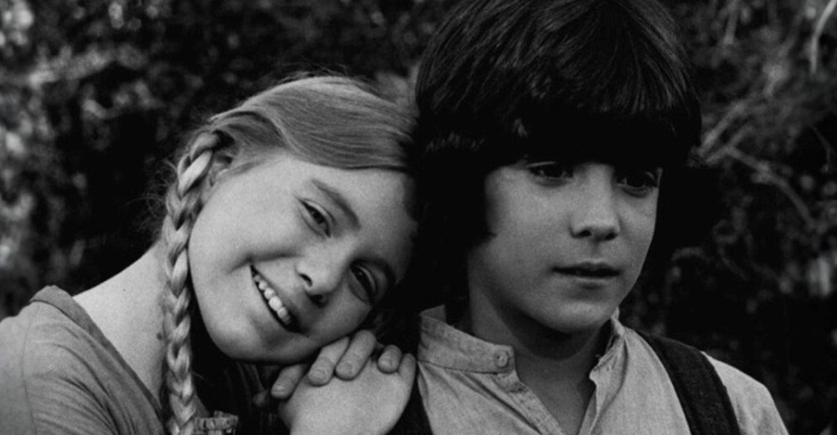 Publicity photo of American child actors, Matthew Laborteaux and Katy Kurtzman
