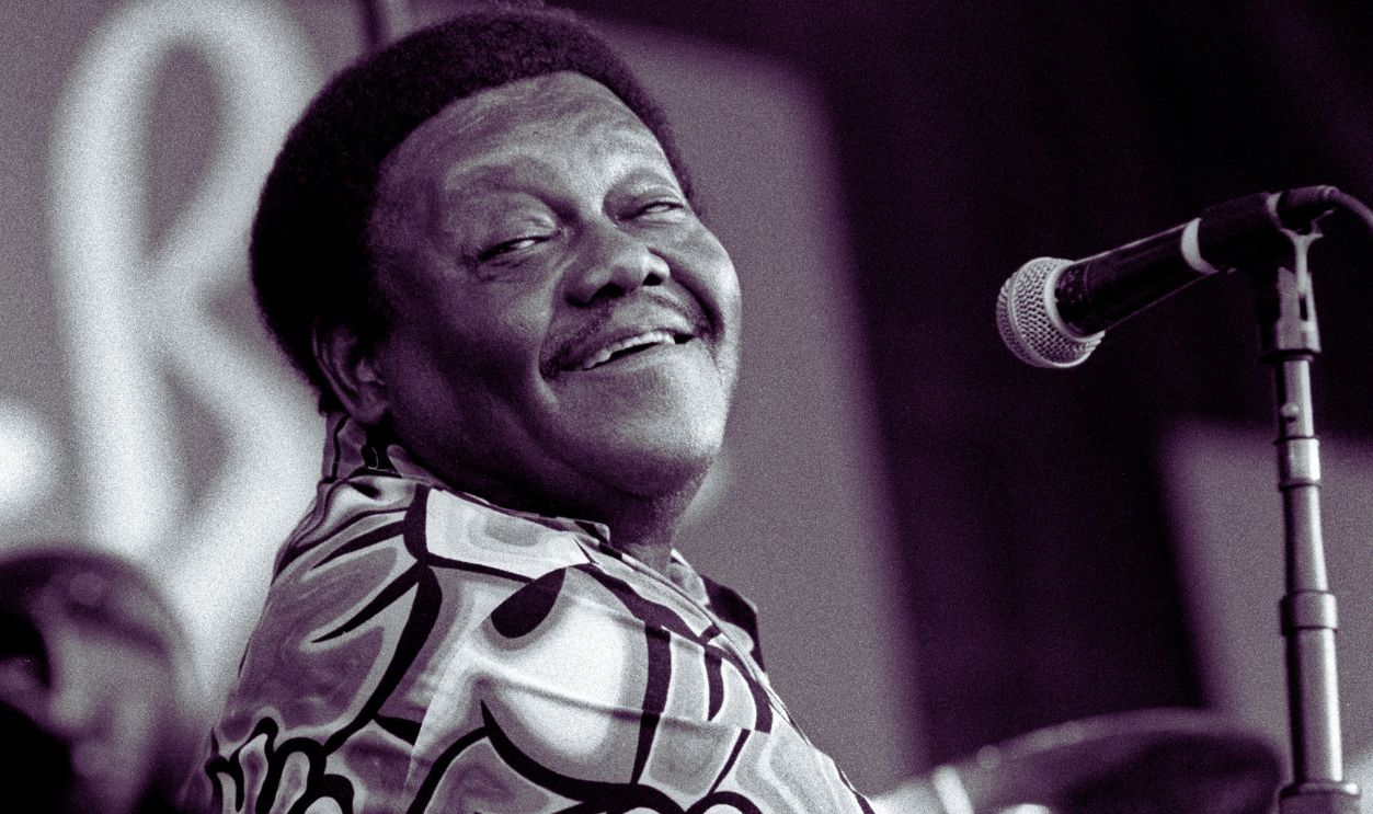  Fats Domino performs at the New Orleans Jazz & Heritage Festival on April 25, 1999.