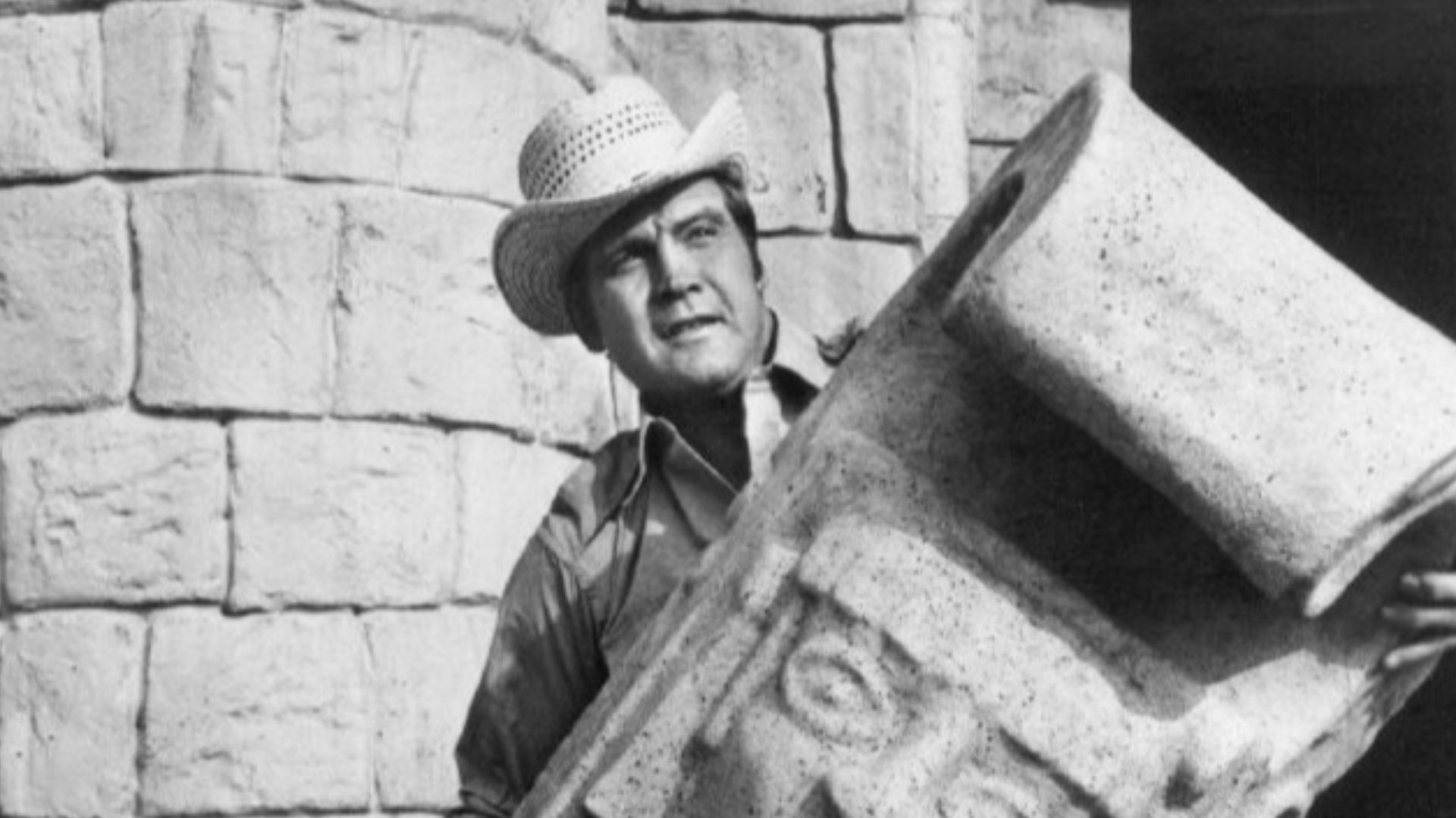 Publicity photo of Lee Majors from the televison program The Six Million Dollar Man.