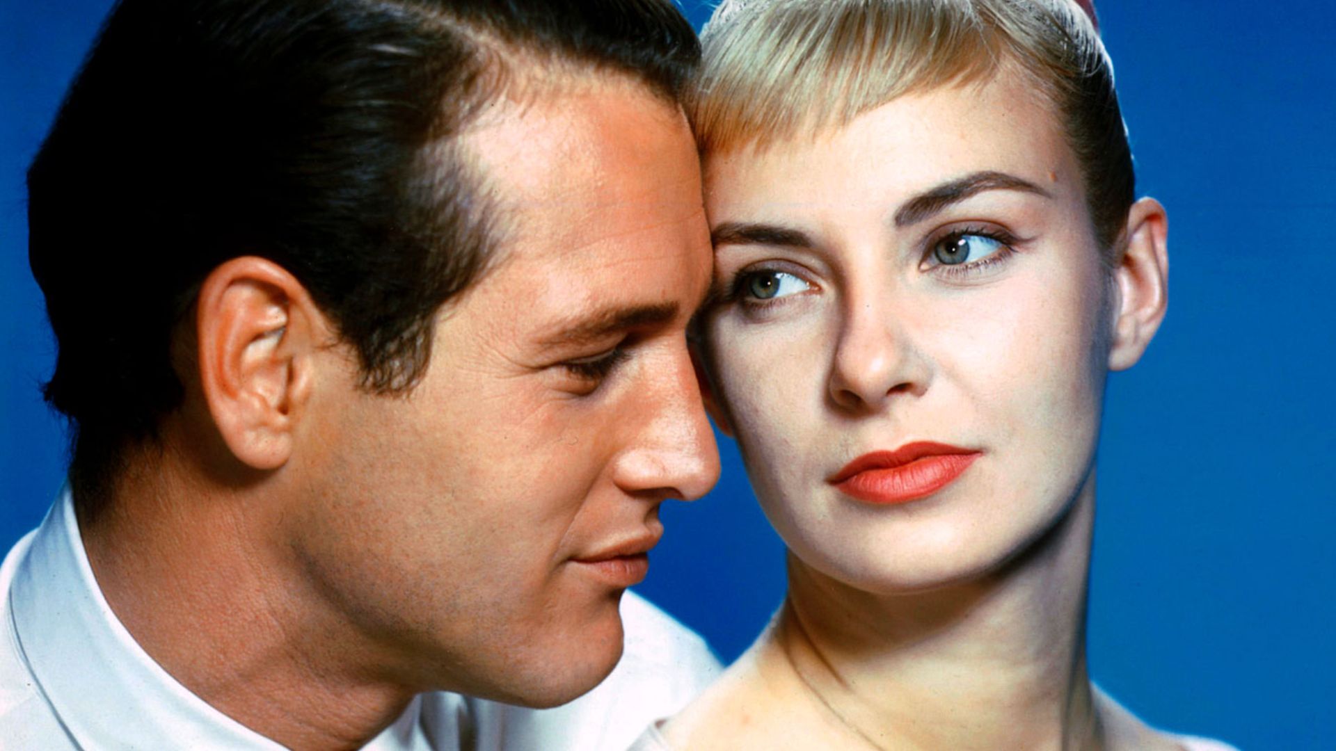 Publicity portrait of the movie The Long, Hot Summer, depicting Paul Newman and Joanne Woodward