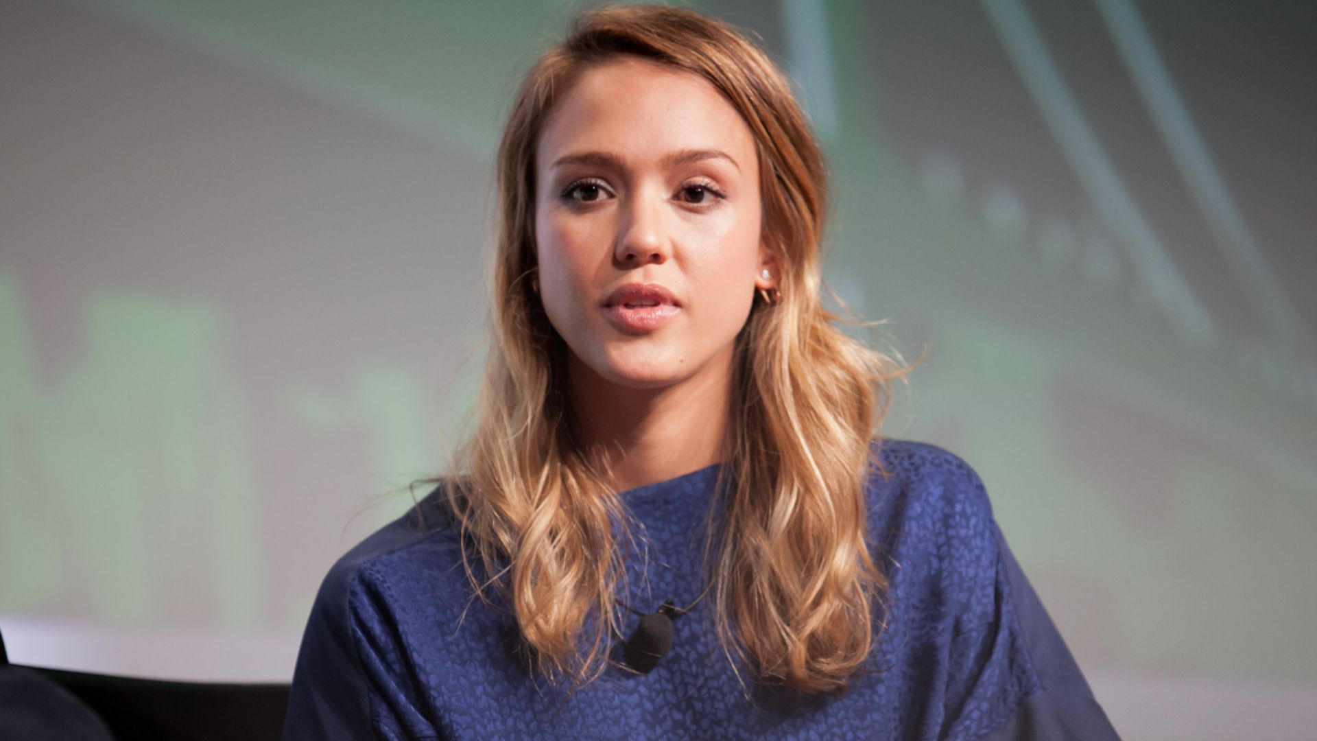 Actress Jessica Alba, co-founder of The Honest Company, at TechCrunch Disrupt. For publication rights, contact JD Lasica at jdlasica@gmail.com.