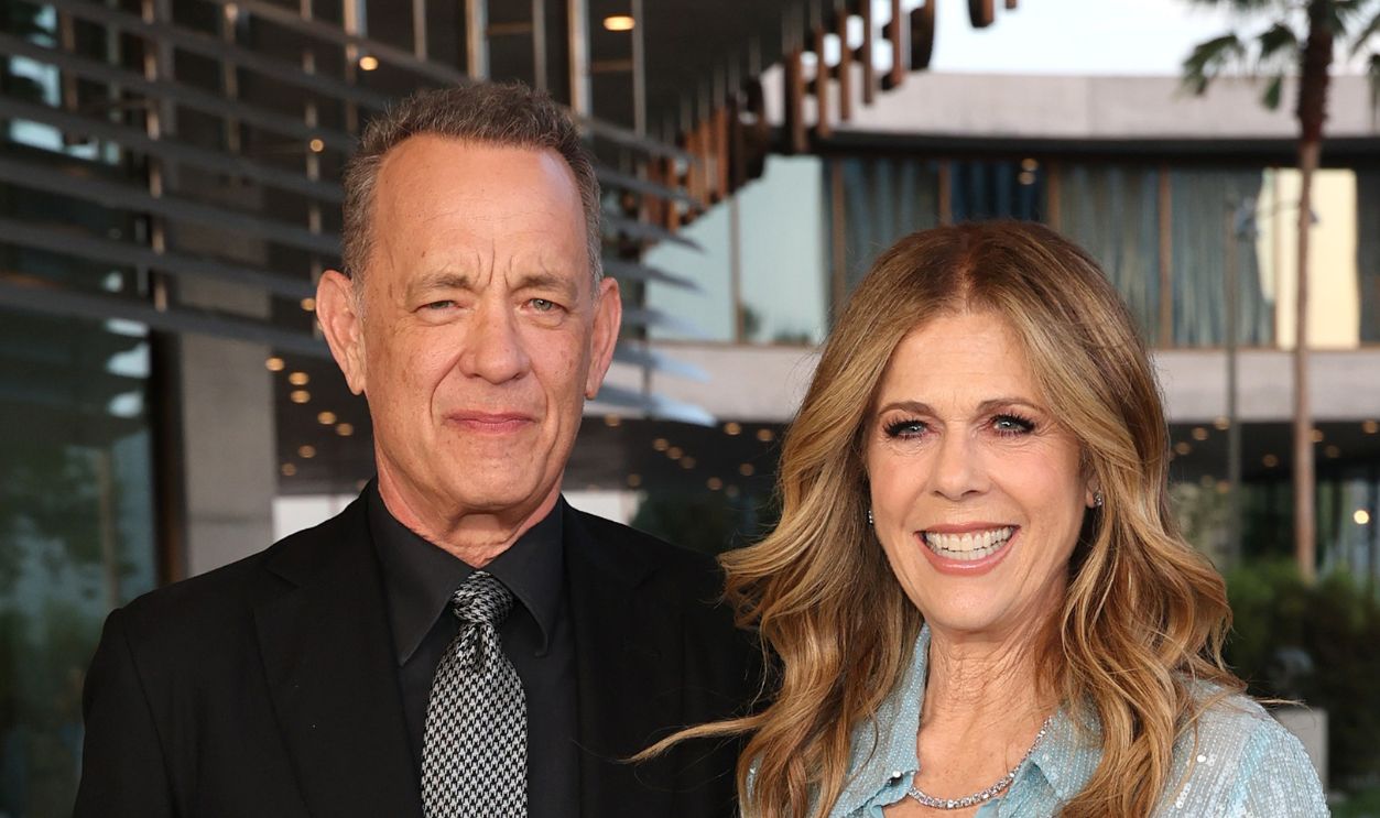 LACMA's Opening Gala For The David Geffen Galleries - Arrivals LOS ANGELES, CALIFORNIA - APRIL 16: (L-R) Tom Hanks and Rita Wilson attend LACMA's Opening Gala for The David Geffen Galleries at Los Angeles County Museum of Art on April 16, 2026 in Los Angeles, California. 