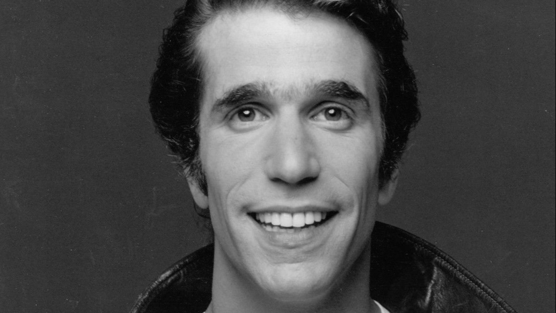 Photo of Henry Winkler as Fonzie.