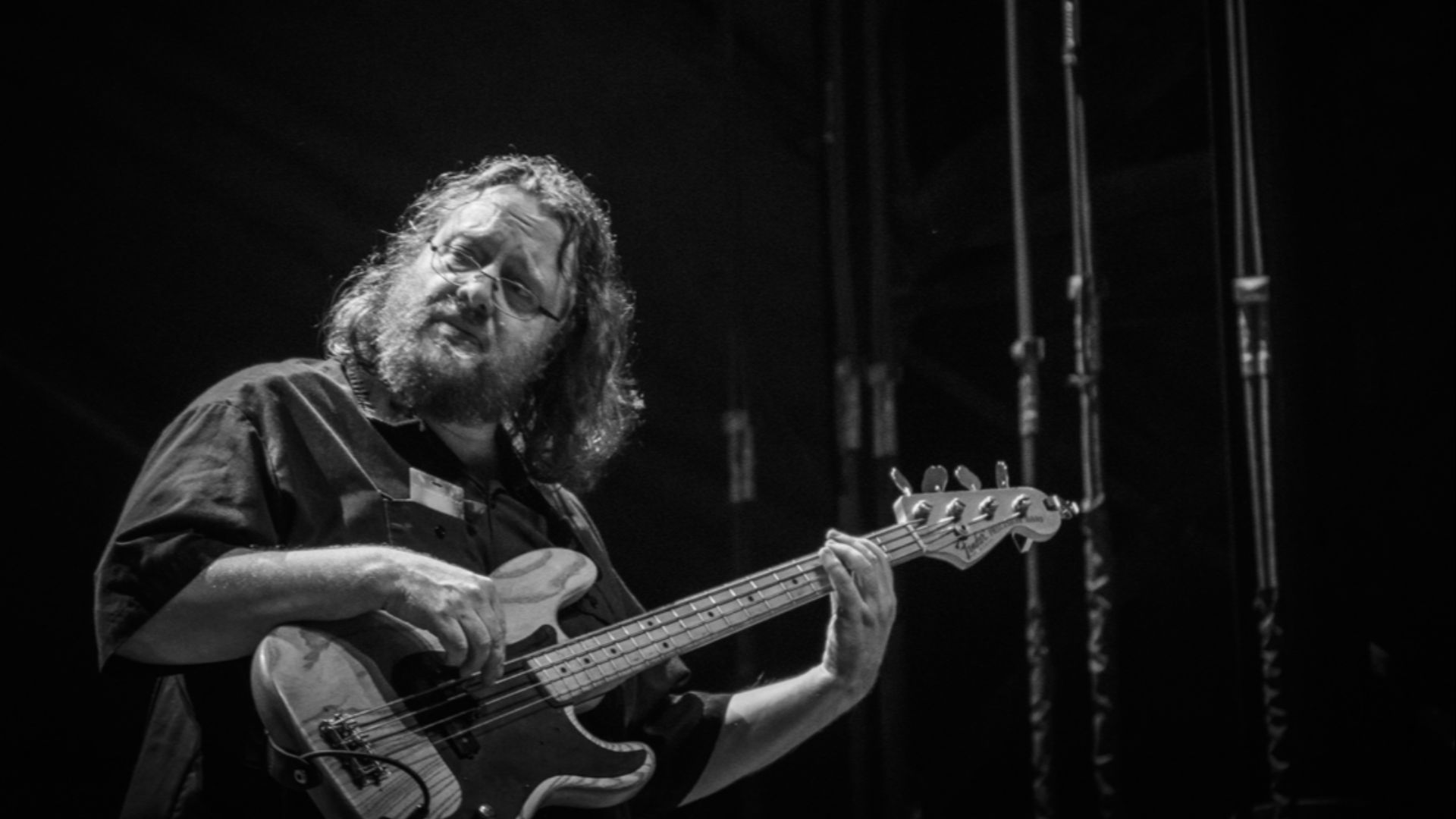 Chuck Bartels performing live with Sturgill Simpson at Hinterland Music Festival, St Charles, IA 8/4/18