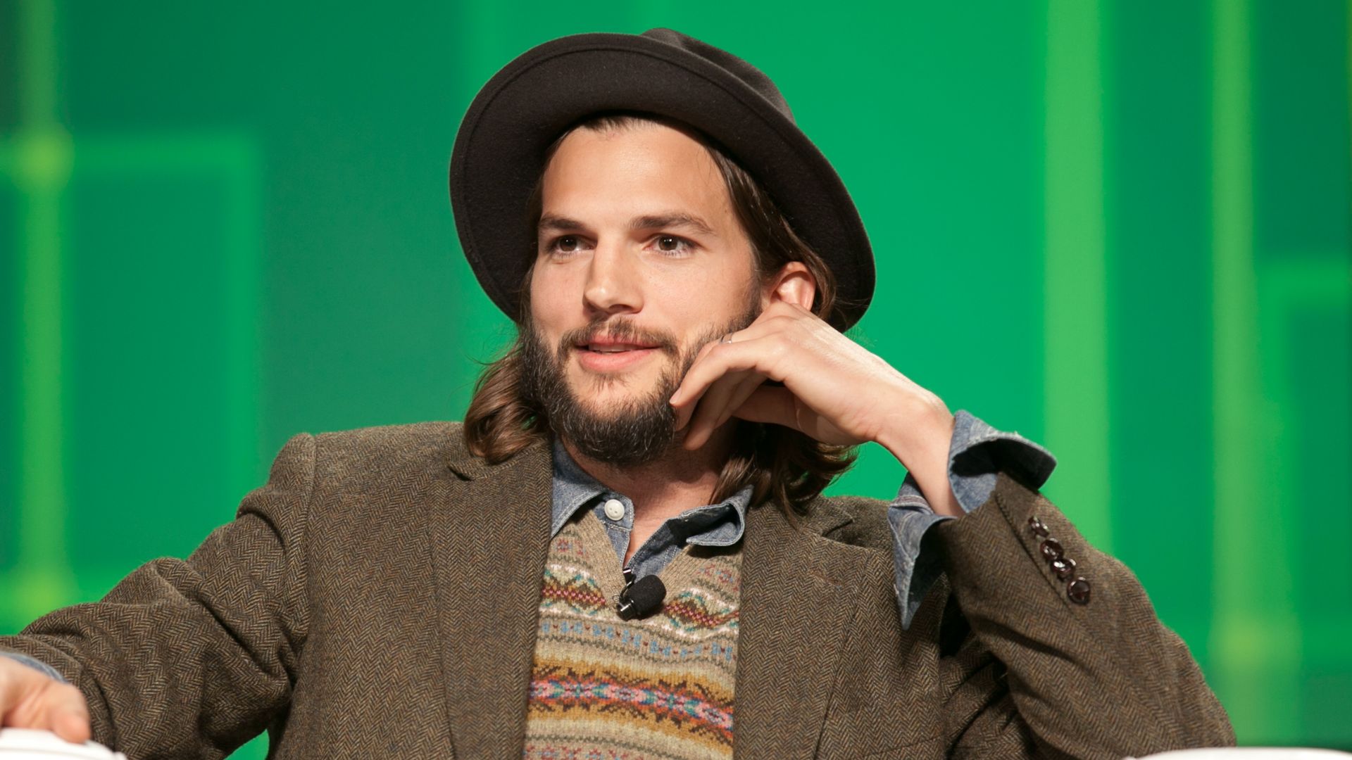 Ashton Kutcher at the TechCrunch Disrupt NY 2011.