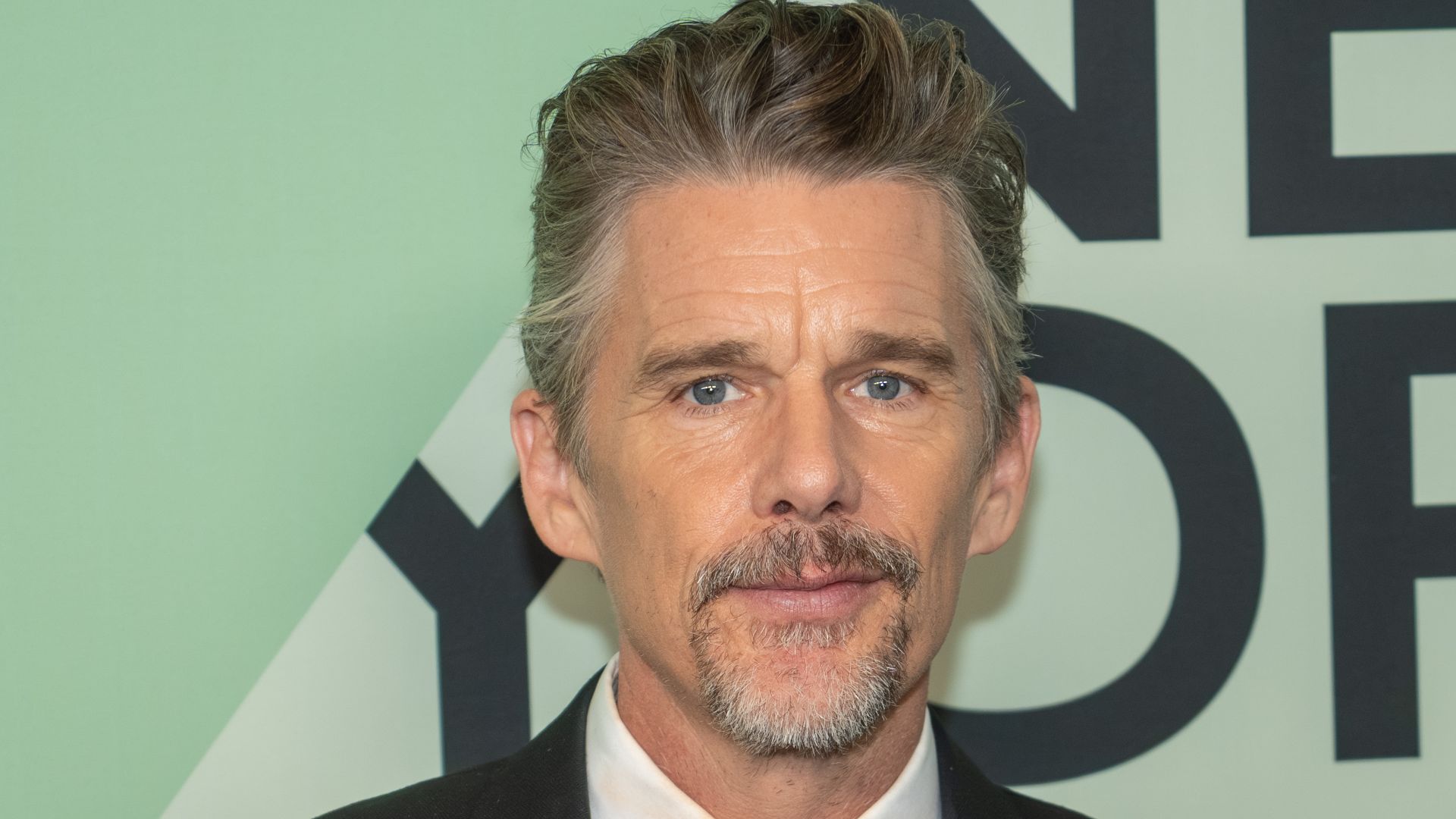 Ethan Hawke, actor, at the 63rd annual New York Film Festival at Lincoln Center in 2025 for the film Blue Moon