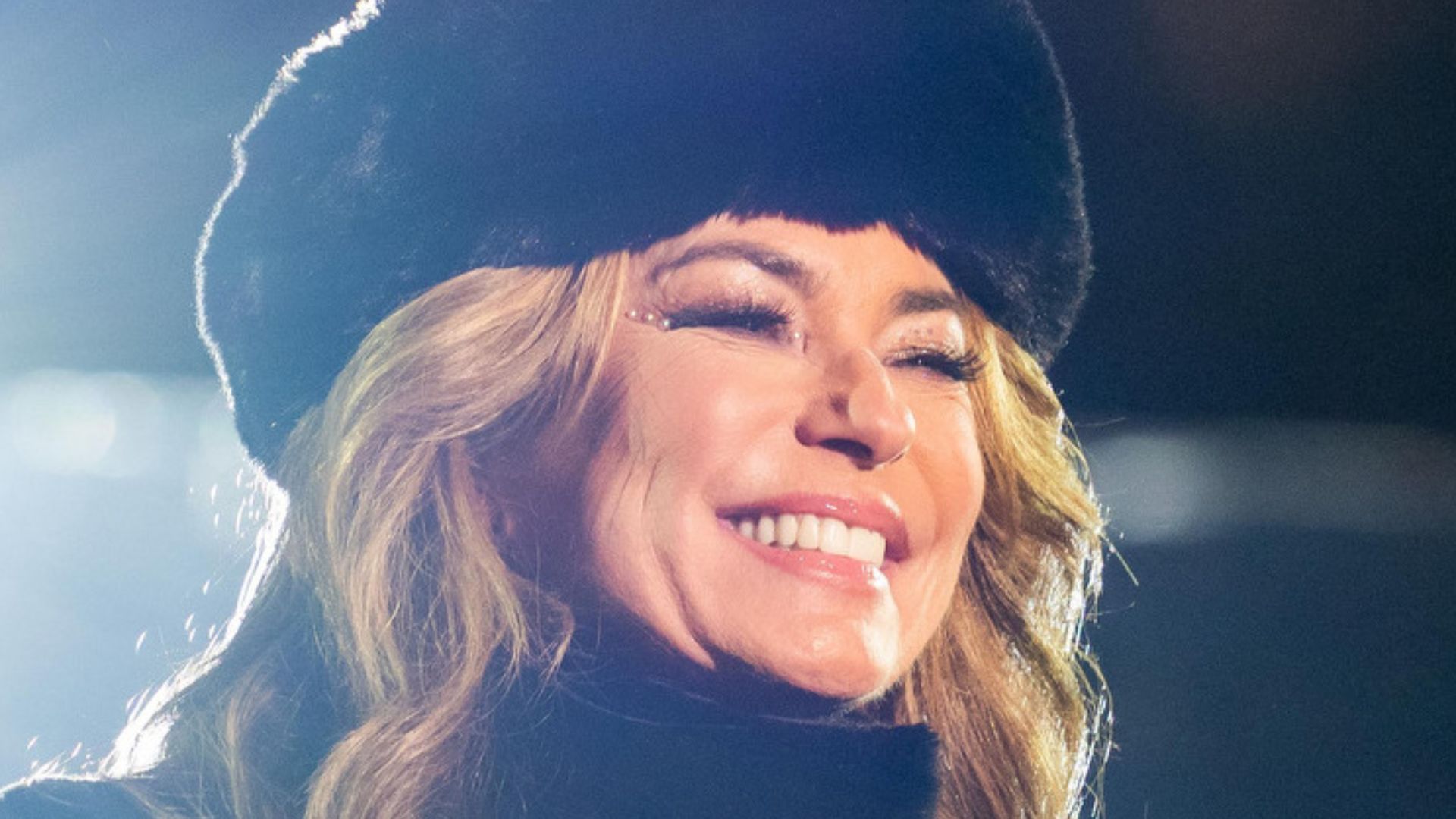 Shania Twain performs at the 100th National Christmas Tree Lighting Wednesday, November 30, 2022, on the Ellipse in Washington, D.C. (Official White House Photo by Cameron Smith)