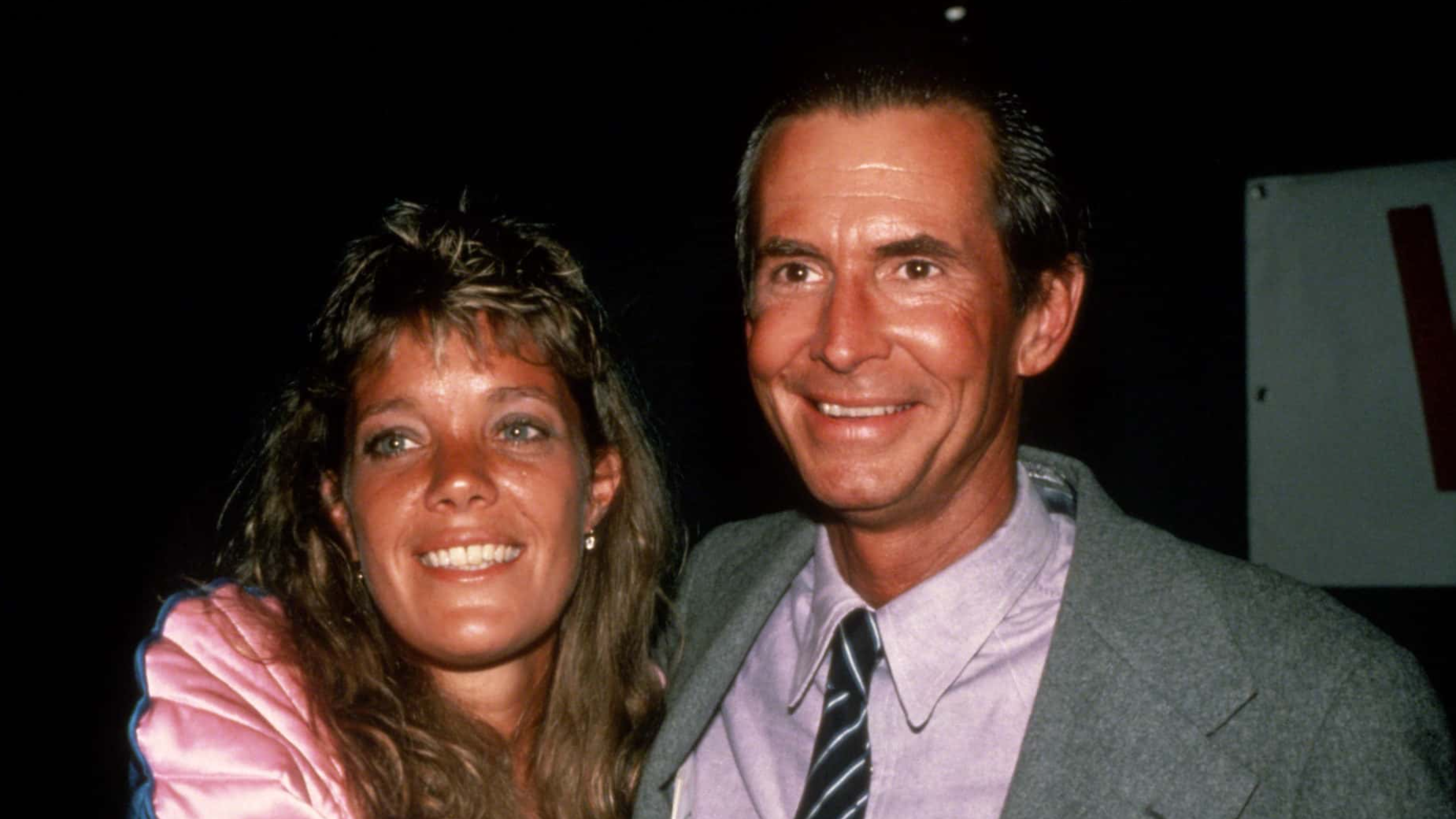NEW YORK, NY - CIRCA 1983: Anthony Perkins and wife Berry Berenson circa 1983 in New York City.