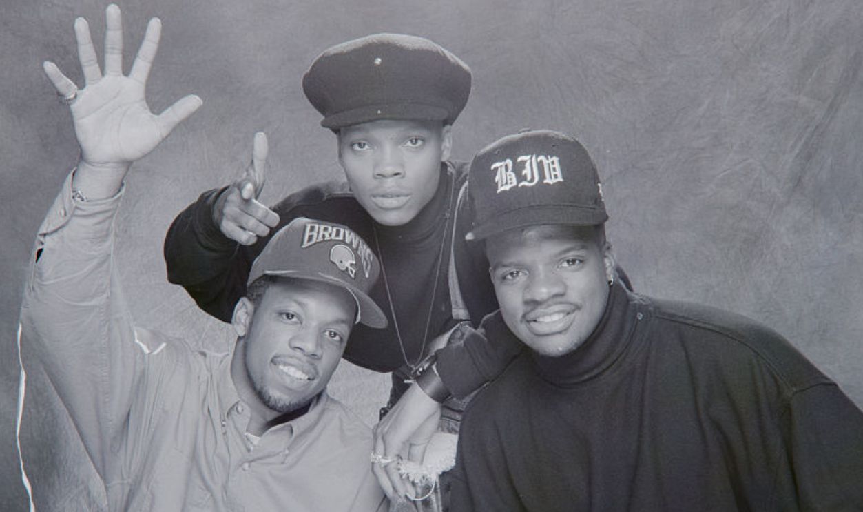 Bell Biv Devoe on Dick Clark's New Year's Rockin' Eve 1991 recorded at Club Vertigo on December 31, 1990 in Los Angeles, California. 