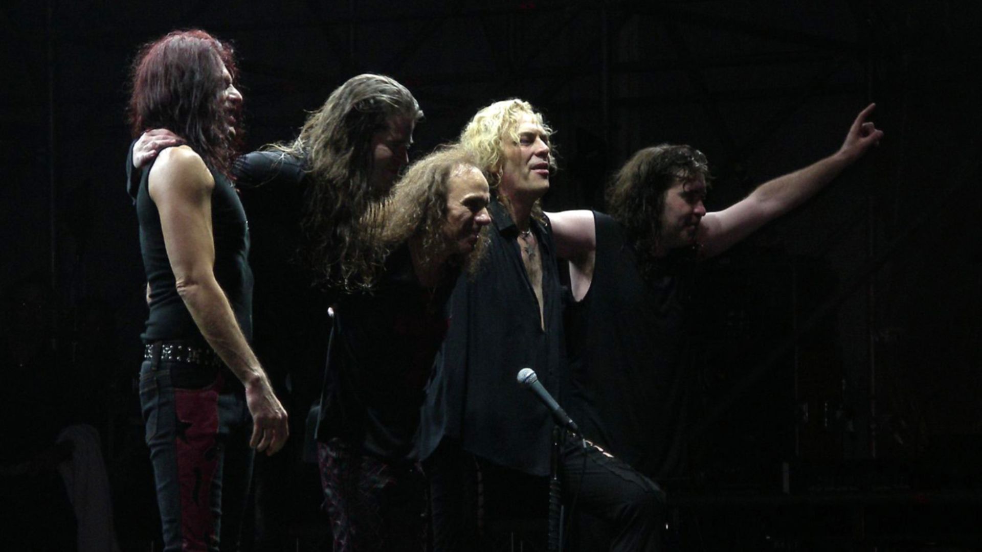Dio after one of their final concerts in Italy in 2005.