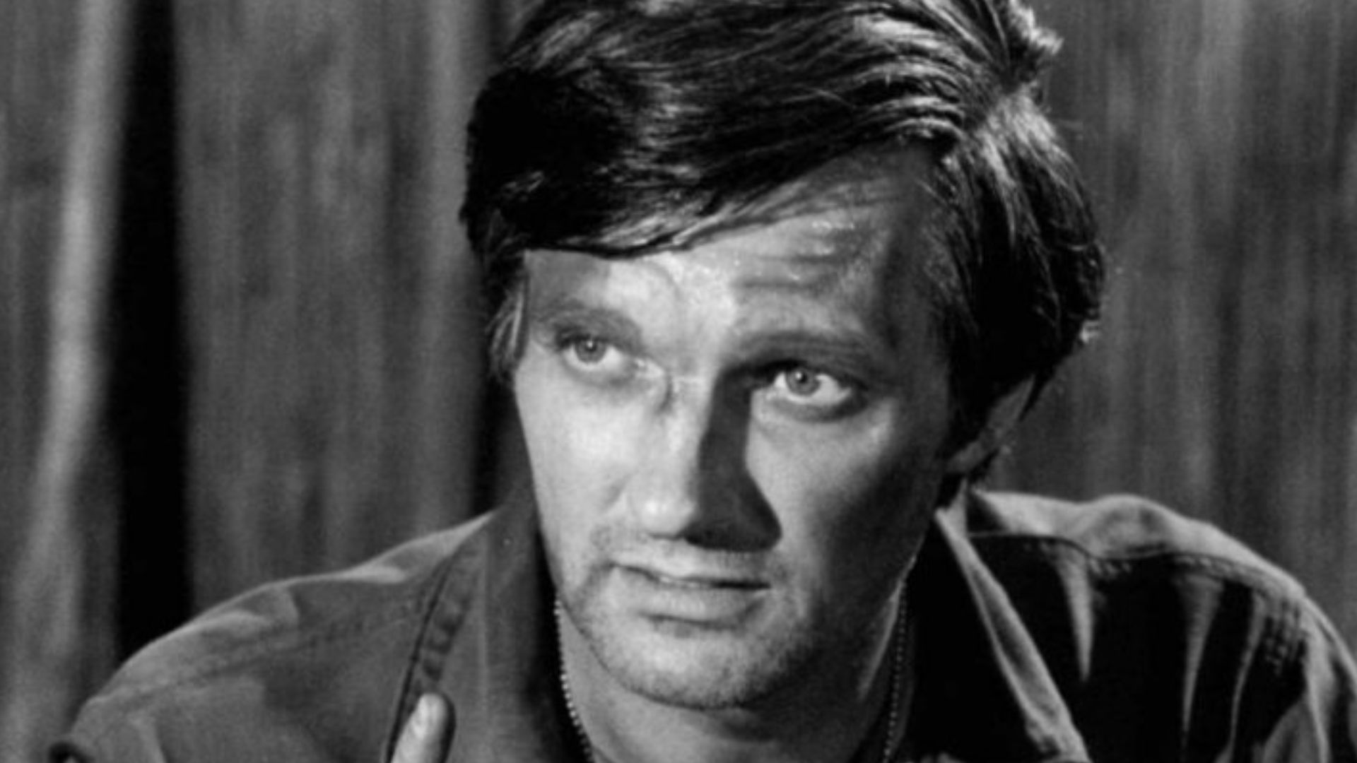 Photo of Alan Alda as Hawkeye from the television program M*A*S*H.  The episode,