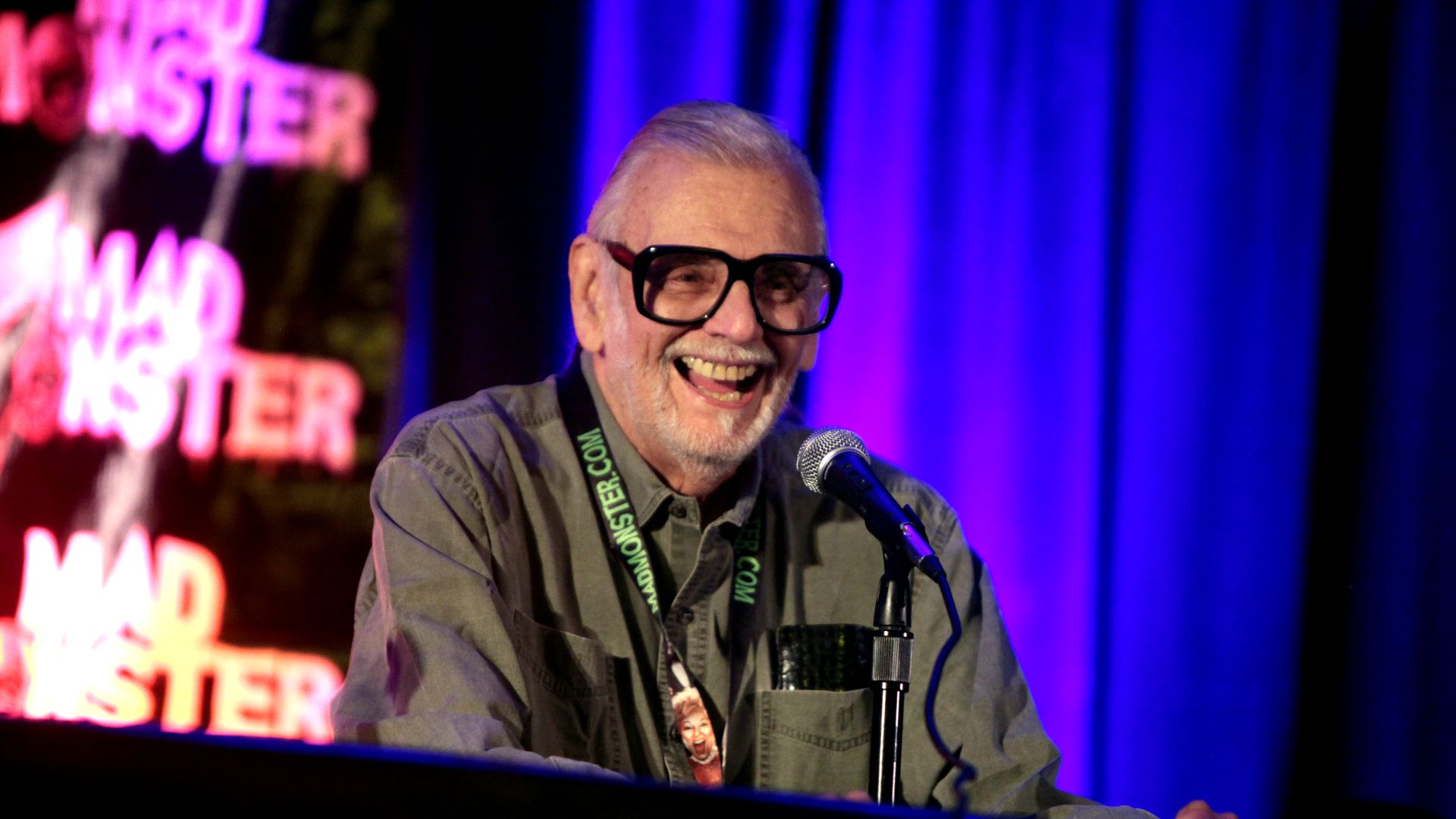 George A. Romero speaking at the 2016 Mad Monster Arizona at the We-Ko-Pa Resort & Conference Center in Scottsdale, Arizona.

Please attribute to Gage Skidmore if used elsewhere.