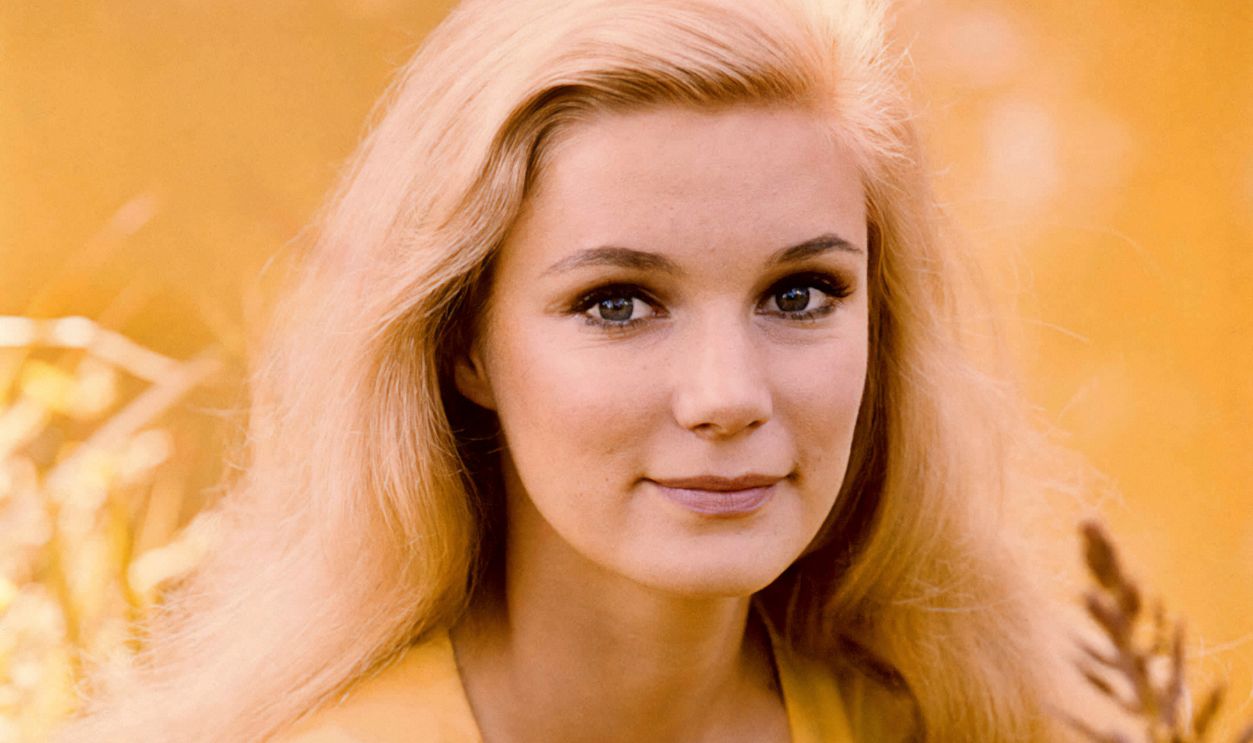 Yvette Mimieux in yellow dress circa 1964