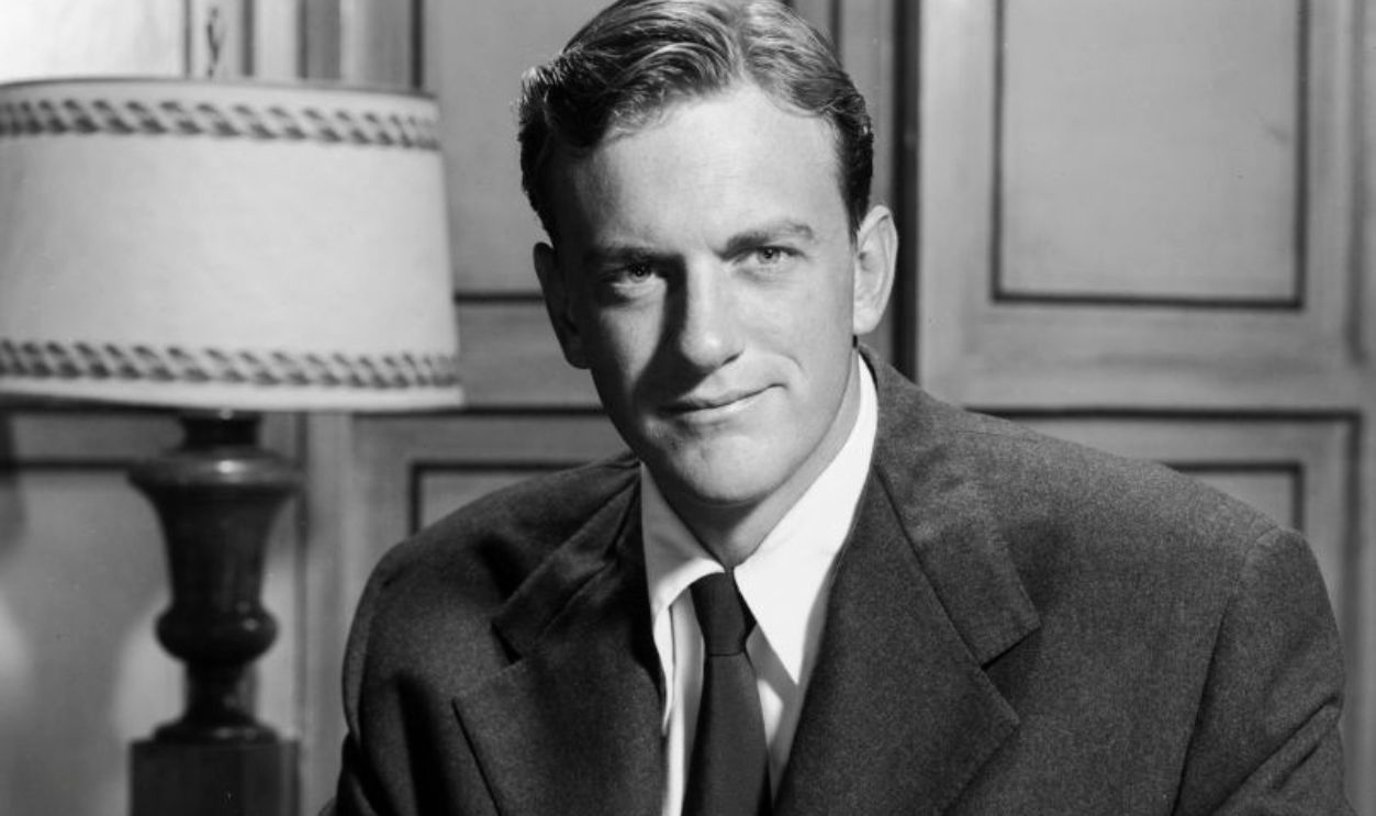 Promotional portrait of American actor James Arness, 1950s.