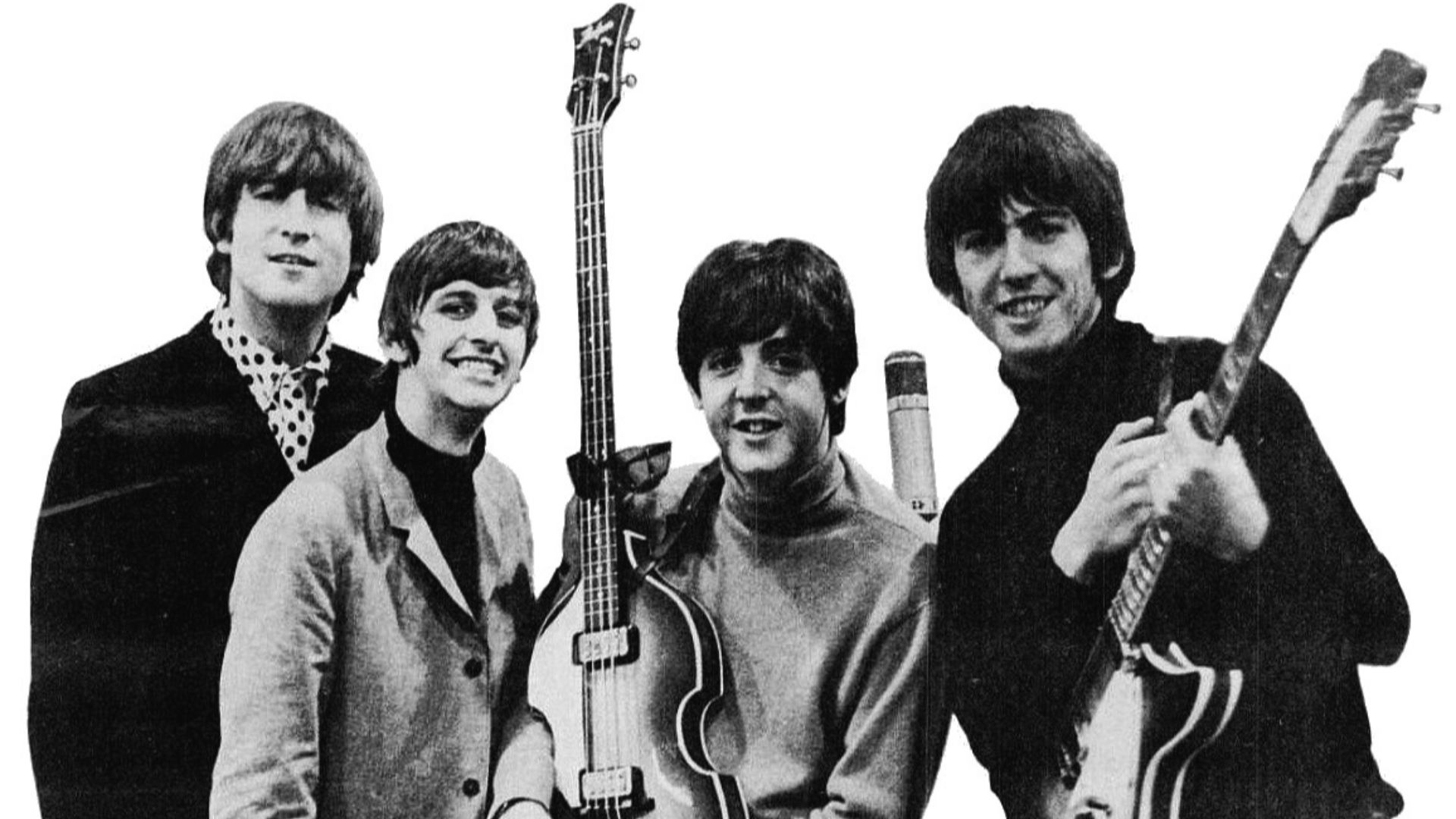 Trade ad for Beatles' 1964 Grammys. --- This is a version with just the Beatles isolated from the ad.