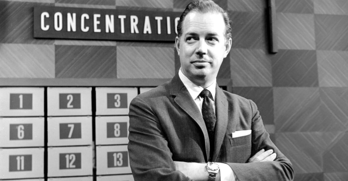 Photo of host Hugh Downs from the television game show Concentration.