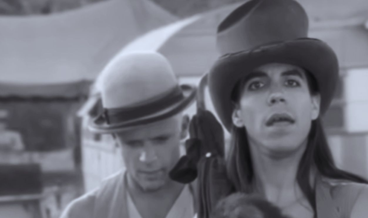 Screenshot from "Soul To Squeeze" Music Video - Red Hot Chili Peppers (1993) 