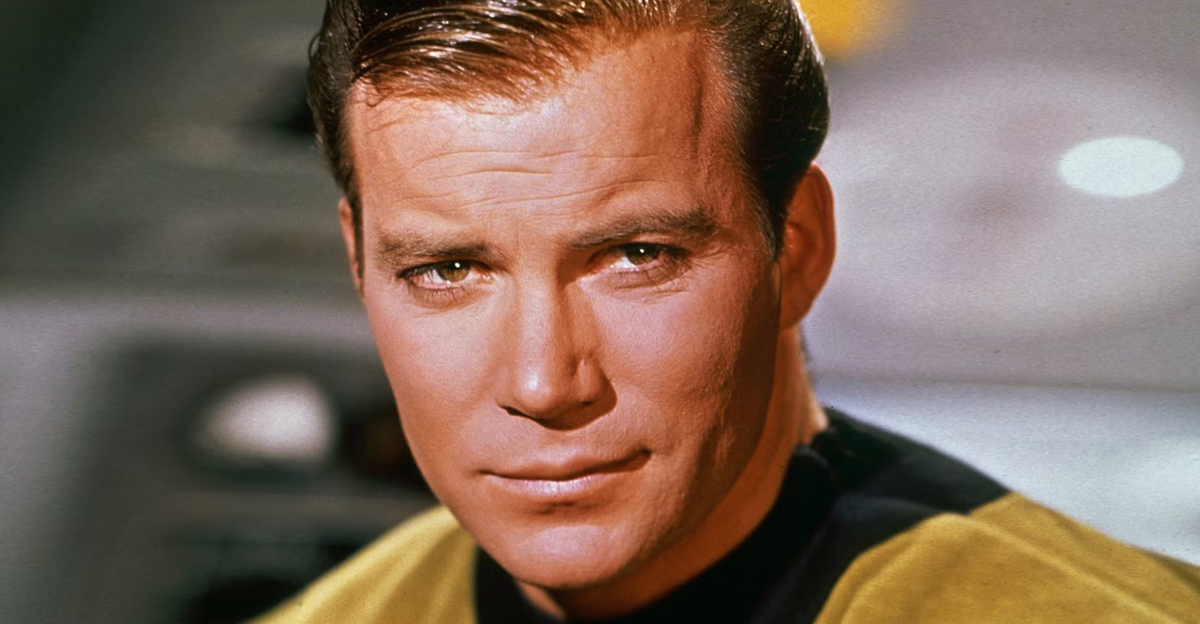 Screenshot of William Shatner as Captain James T. Kirk in Star Trek (1996)