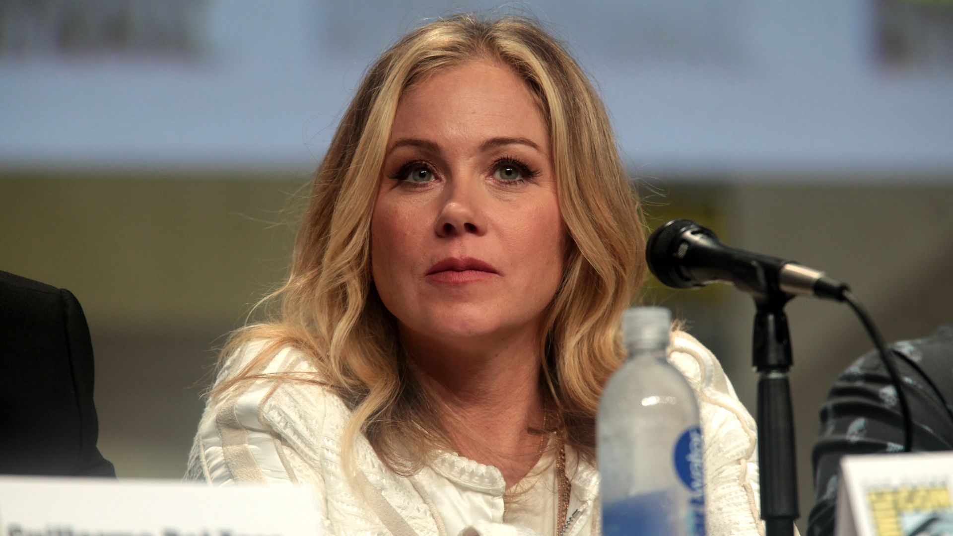 Christina Applegate speaking at the 2014 San Diego Comic Con International, for