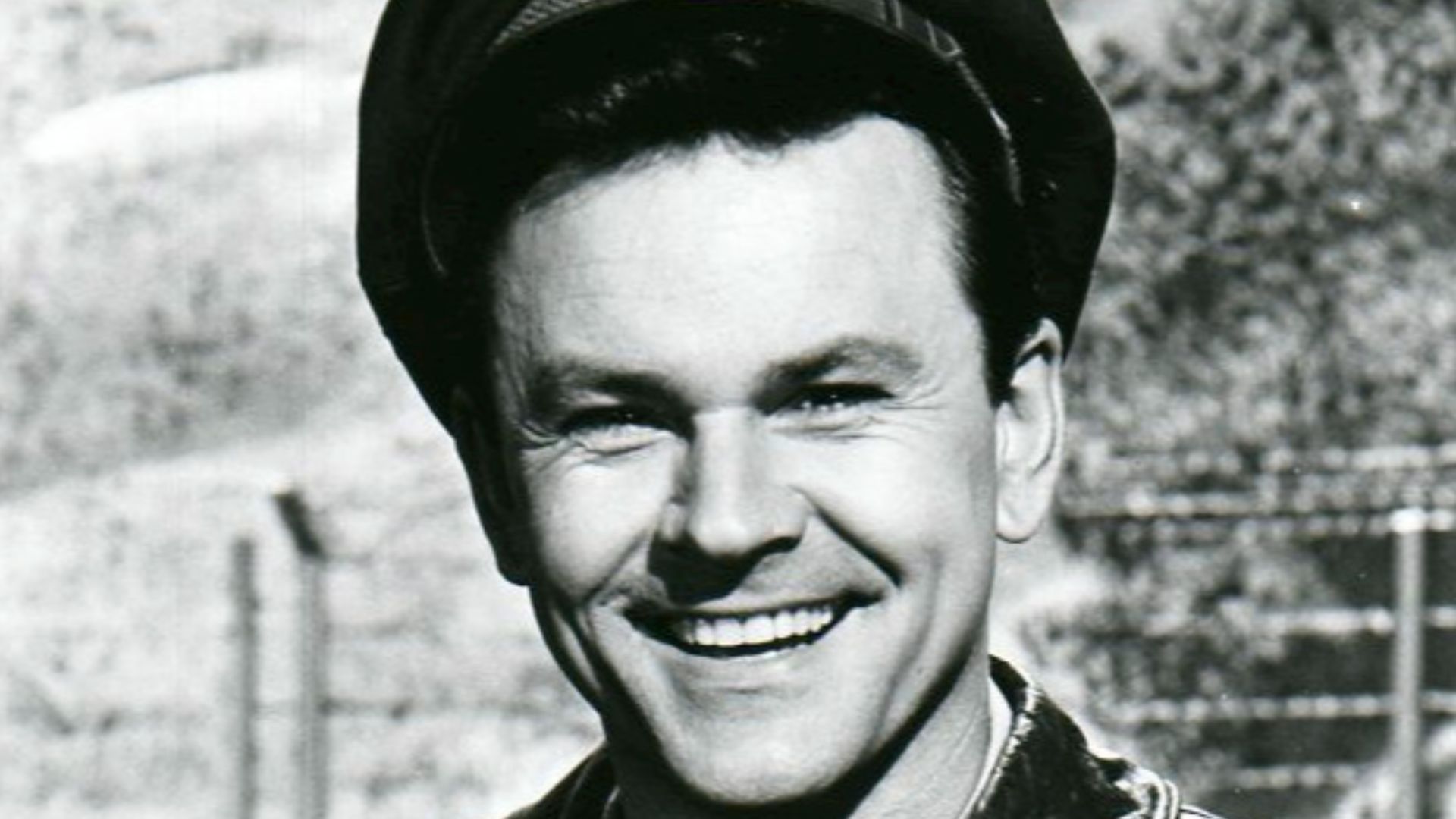 Photo of Bob Crane as Colonel Hogan from the television comedy Hogan's Heroes.