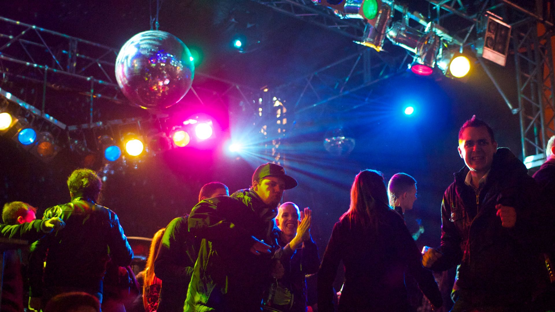 Open air disco dance in Berlin
