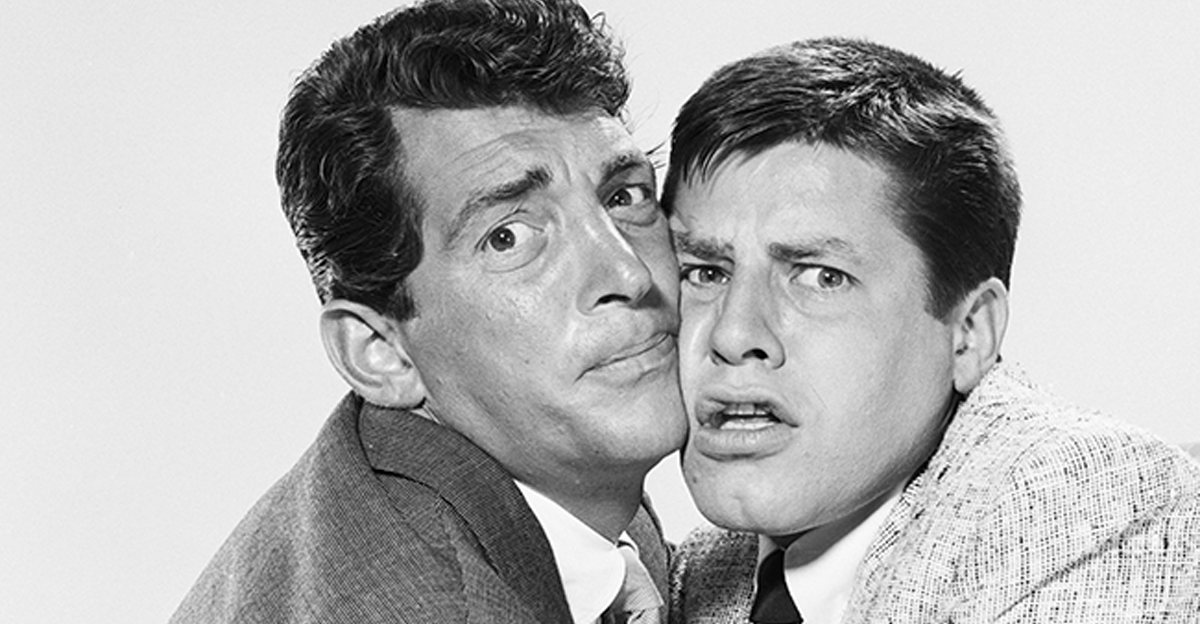 Dean Martin (left) and Jerry Lewis, 1955