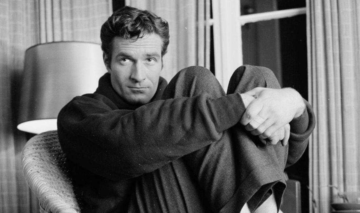 LOS ANGELES - SEPTEMBER 25,1955: Hugh O'Brian poses for portraits at home in Los Angeles,CA.\ 