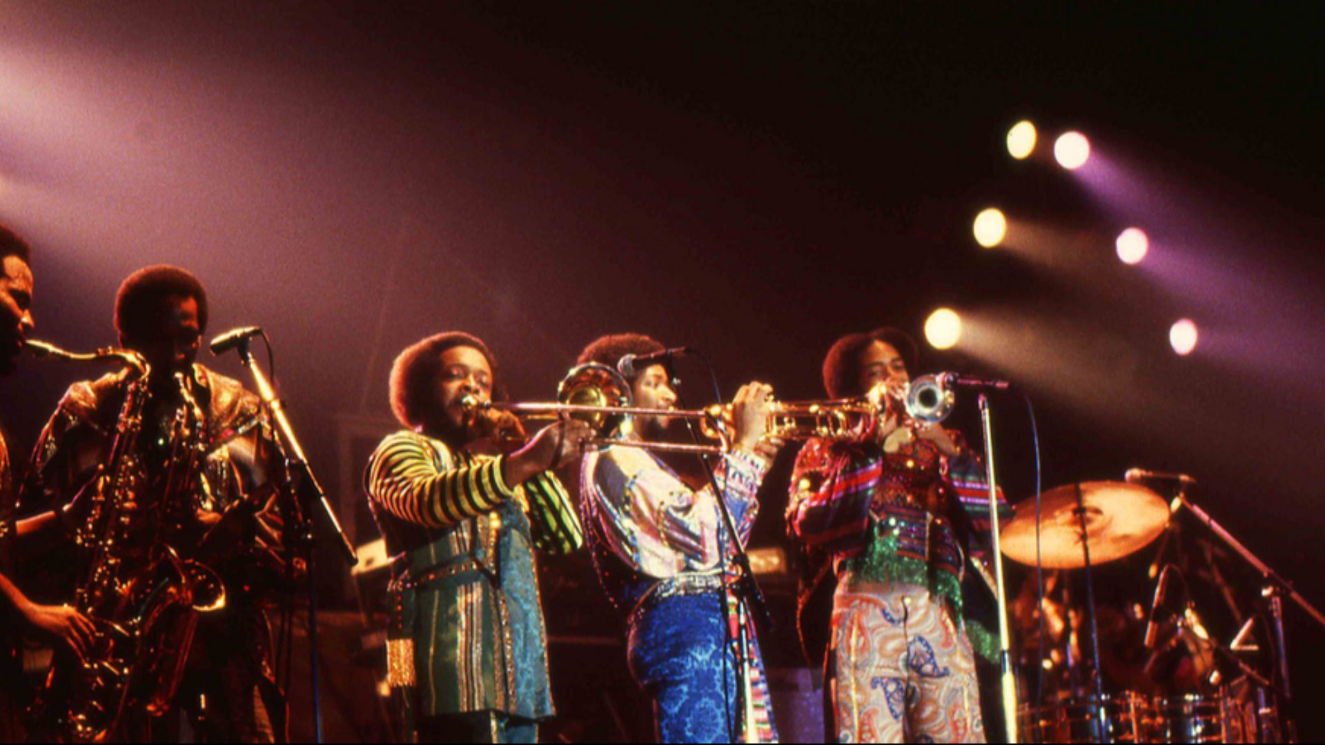 Earth Wind & Fire performing in 1982