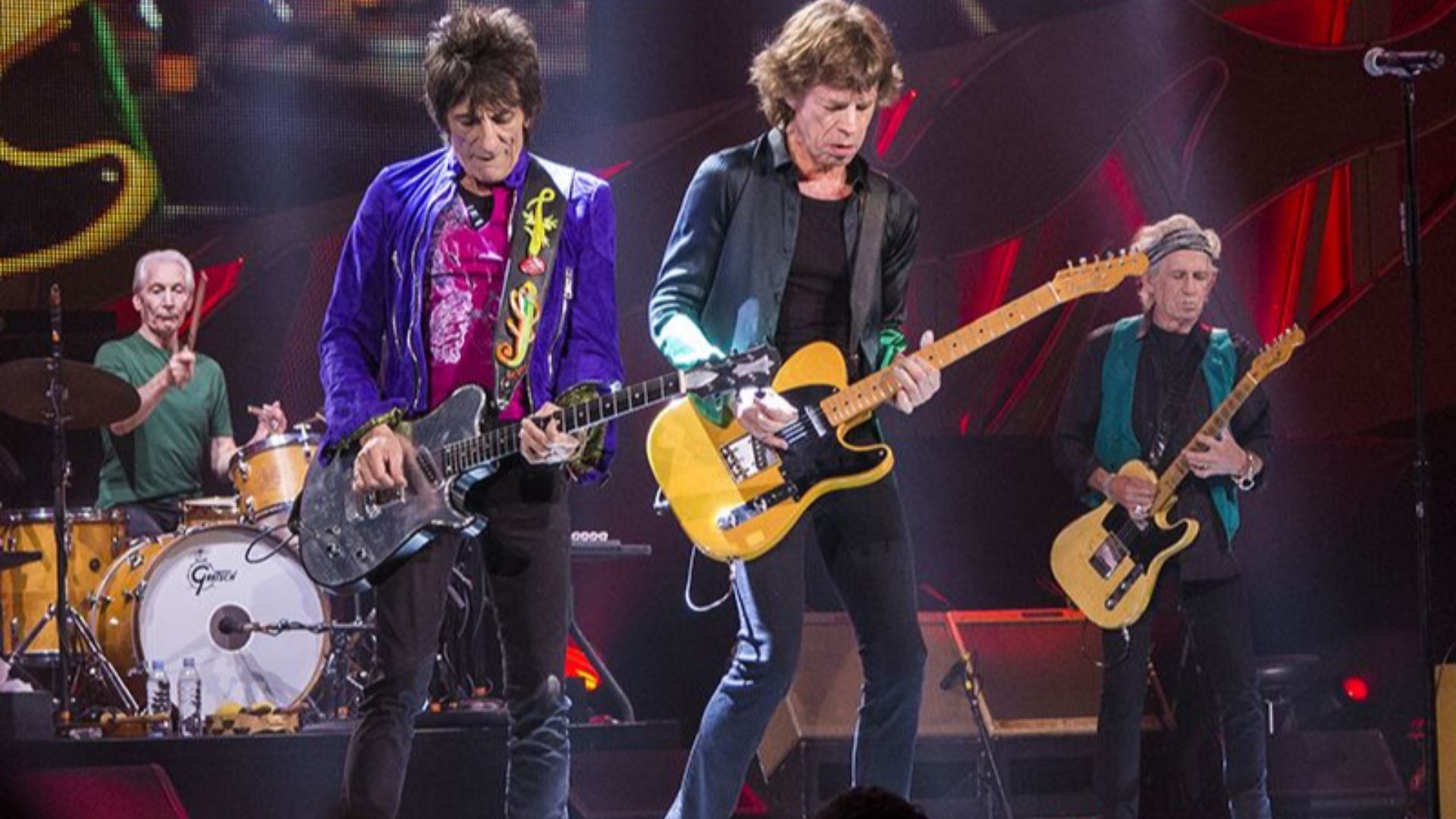 The Rolling Stones at Marcus Amphitheater in Milwaukee, USA, performing at Summerfest festival on June 23, 2015.
