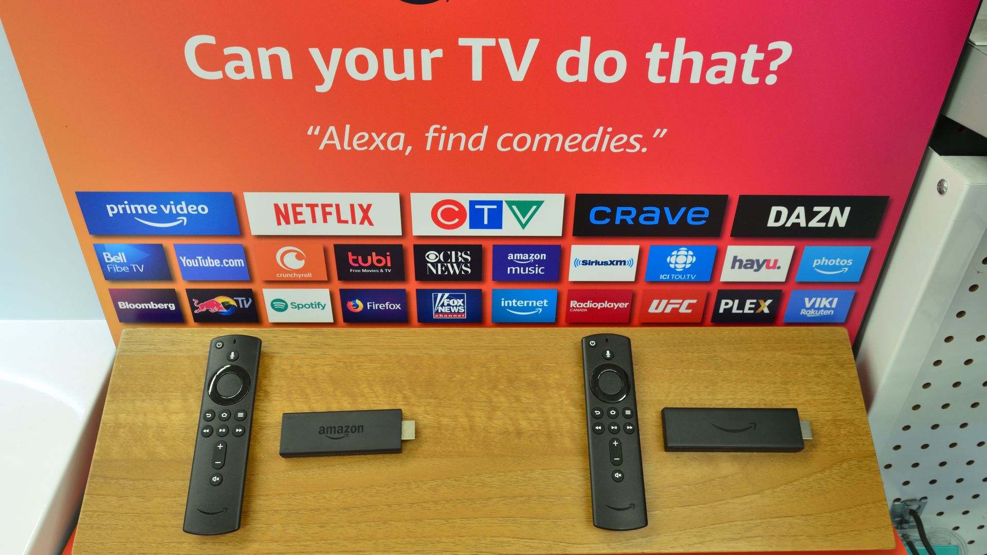 Amazon Fire TV at a retail store