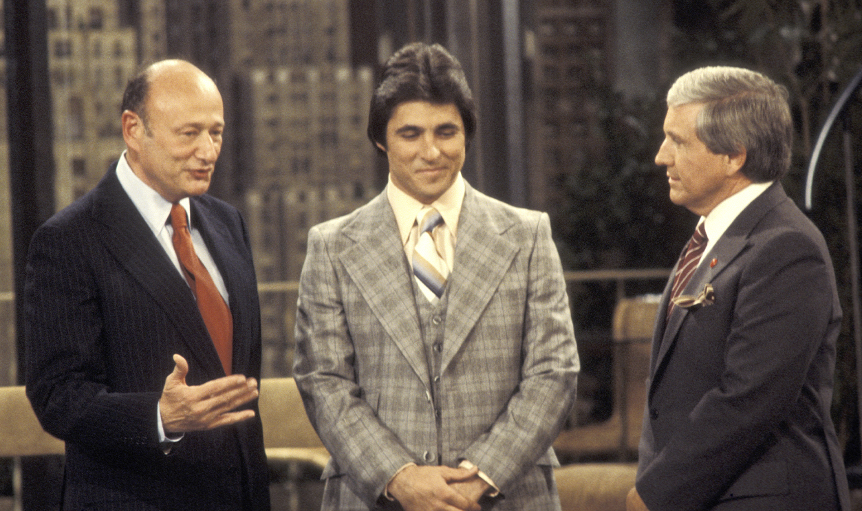 Ed Koch and Bucky Dent on 