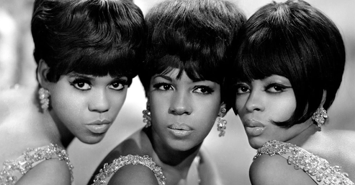 The Supremes pose for a portrait with Diana Ross, Florence Ballard and Mary Wilson circa 1962, New York.