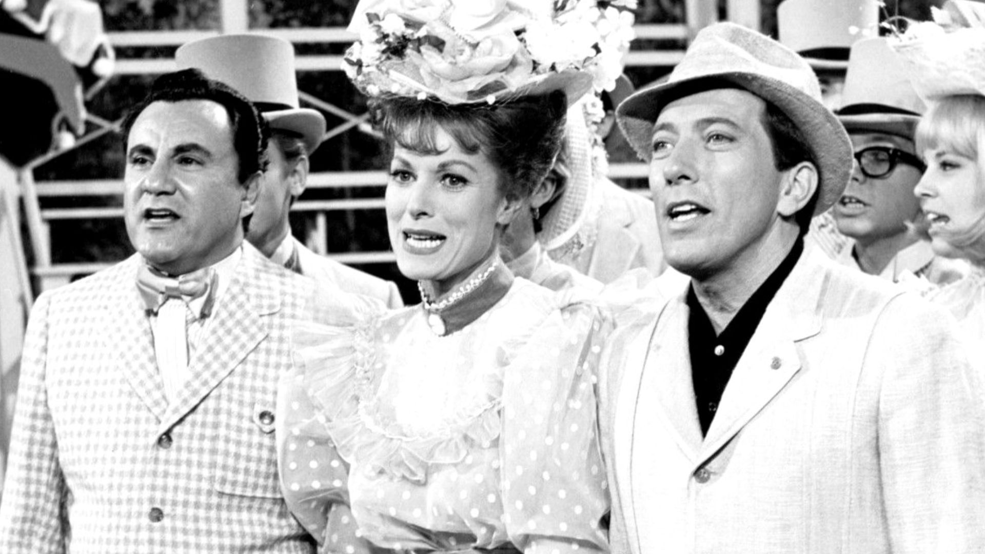Photo of Bill Dana, Maureen O’Hara and Andy Williams from The Andy Williams Show.