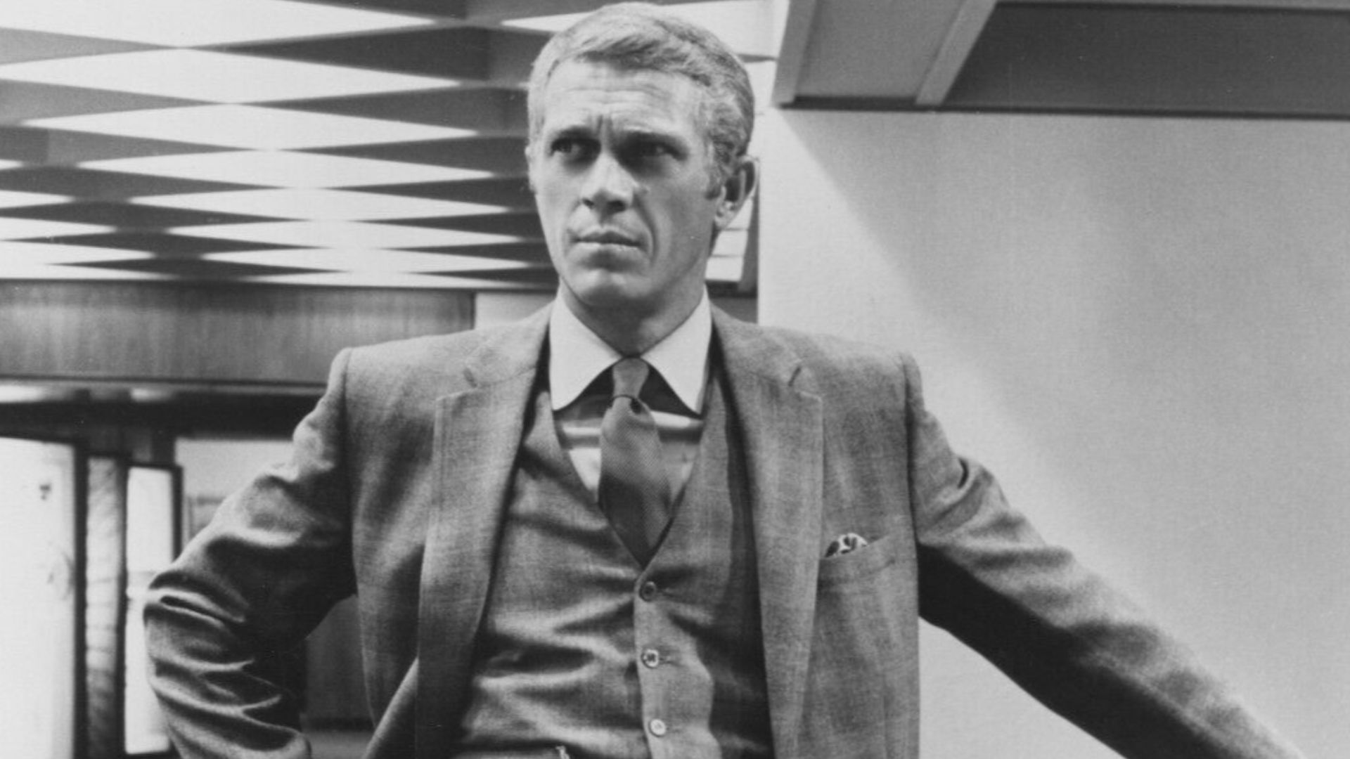 Steve McQueen in The Thomas Crown Affair, 1968.