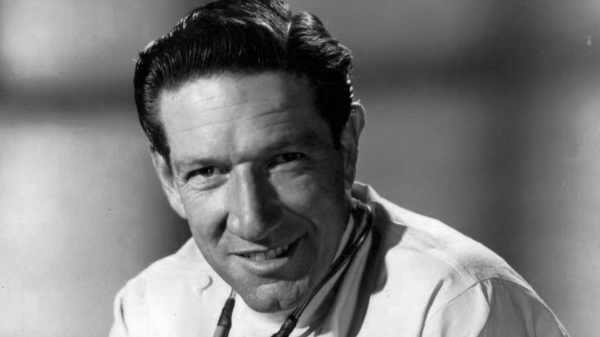 Photo of Richard Boone as Dr. Konrad Styner from the television program Medic. (This was a series he did before Have Gun: Will Travel.)