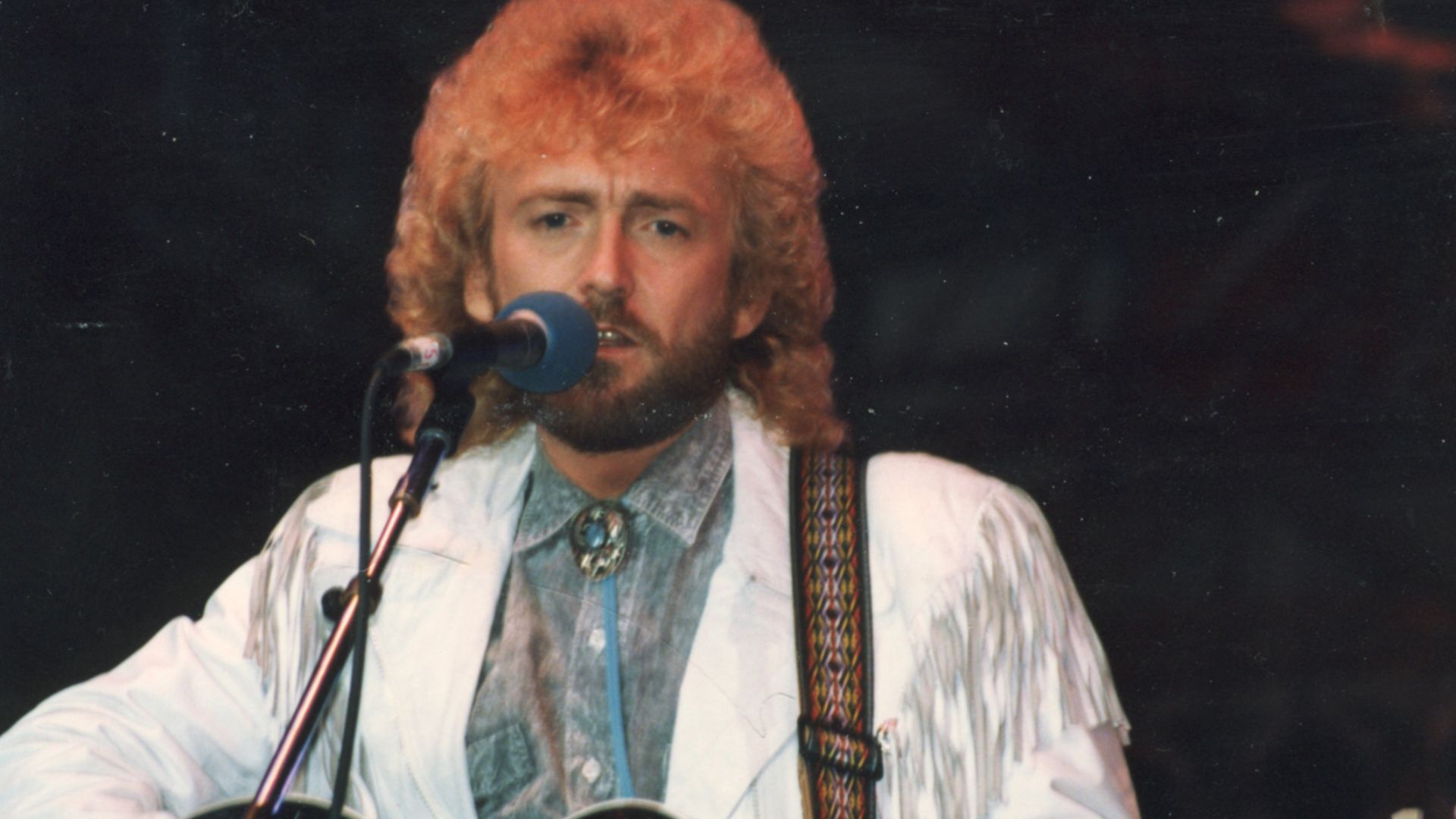 Photograph of Keith Whitley taken at Country Music Fan Fair in June 1988 in Nashville, Tennessee at the Tennessee State Fairgrounds by Christina Lynn Johnson, MagnetLoft - while working for CKDQ Q91 Radio Drumheller, Alberta on-air name