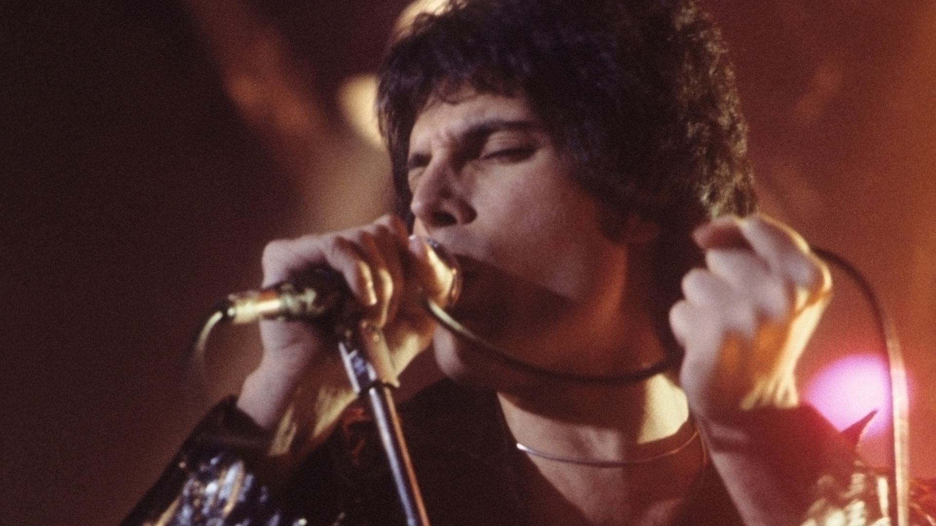 Freddie Mercury in New Haven, CT at a WPLR Show.