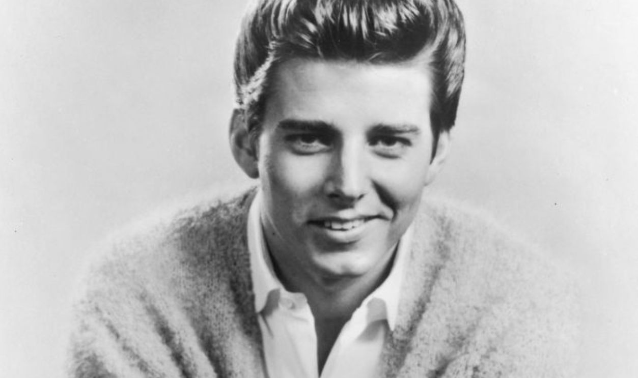 American singer and teen idol Bobby Sherman wearing a cardigan, circa 1969.