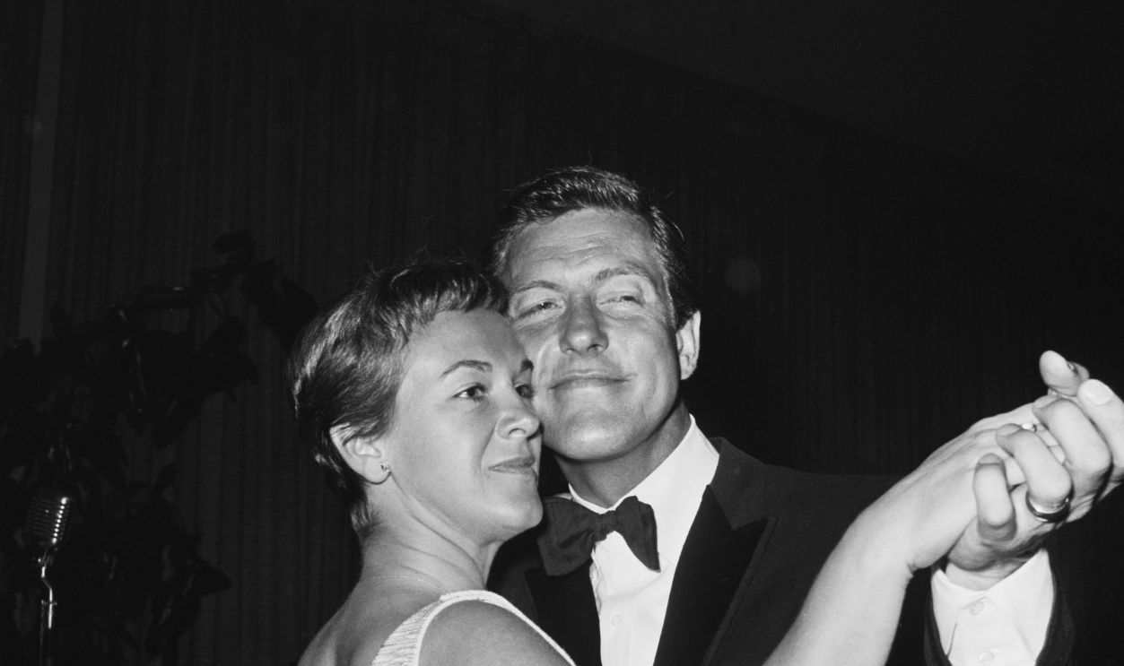 Dick Van Dyke And Margie American actor, comedian and singer Dick Van Dyke dancing with his wife Margie at a Screen Producers' Guild party, USA, 1964.