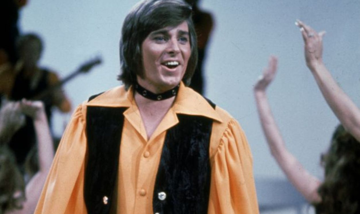 American pop star and teen idol Bobby Sherman performing, 1970s.