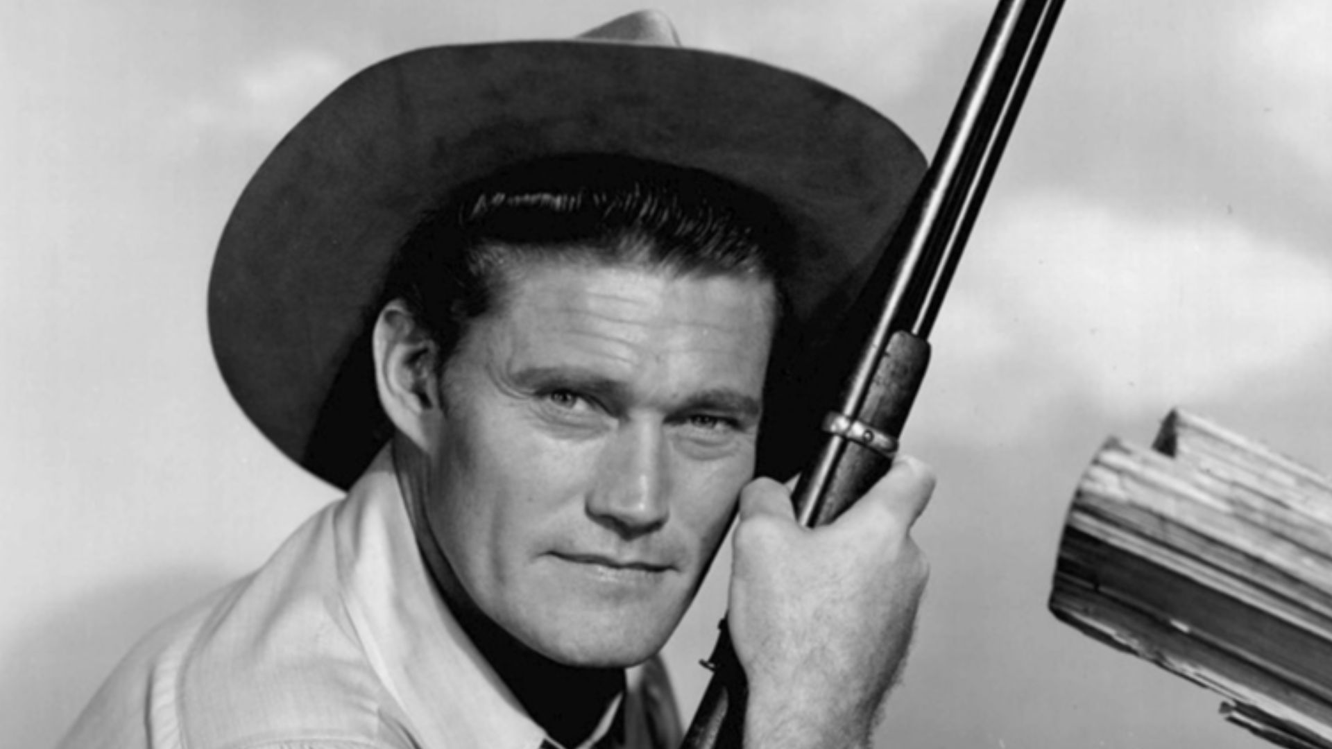 Photo of Chuck Connors as Lucas McCain from the television program The Rifleman.