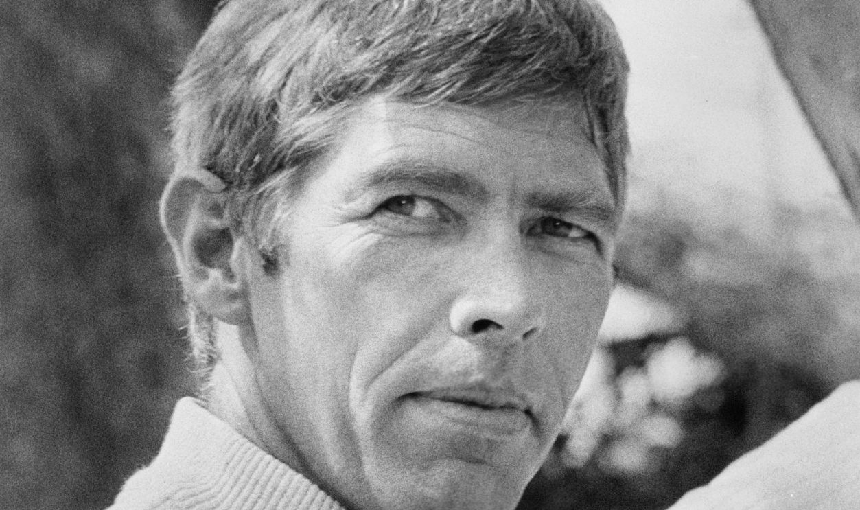 James Coburn stars as super agent Derek Flint in a scene from the film 'In Like Flint', 1967. 