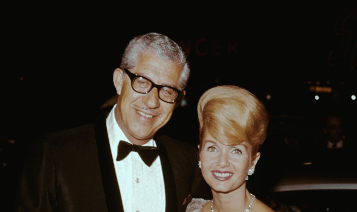 Debbie Reynolds and Harry Karl Smiling