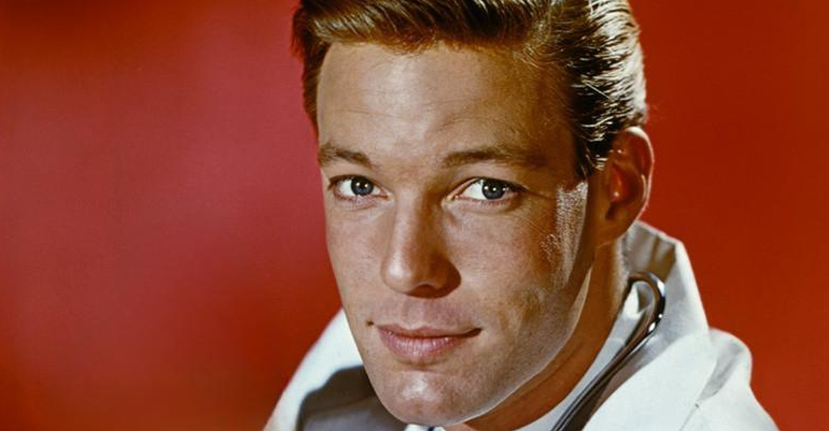 Richard Chamberlain, as he appears in the television series Dr. Kildare