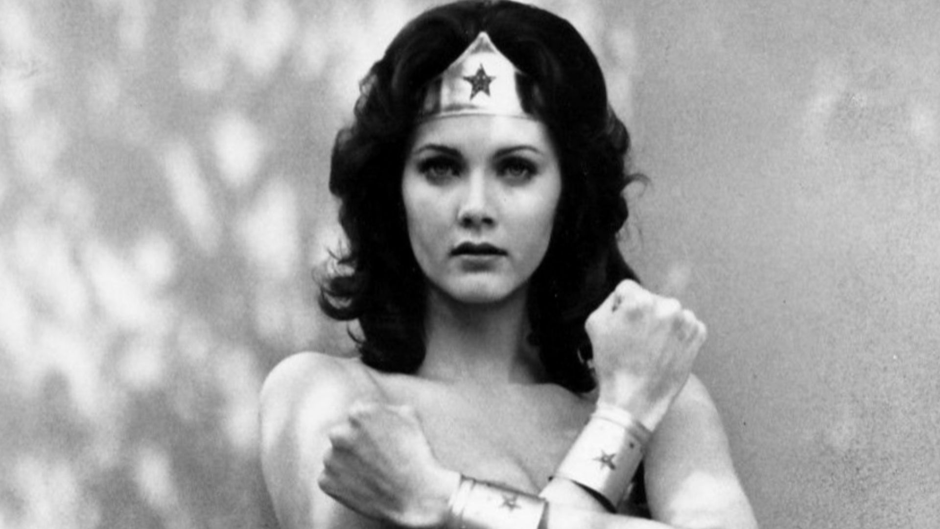 Photo of Lynda Carter as Wonder Woman from the television series of the same name.