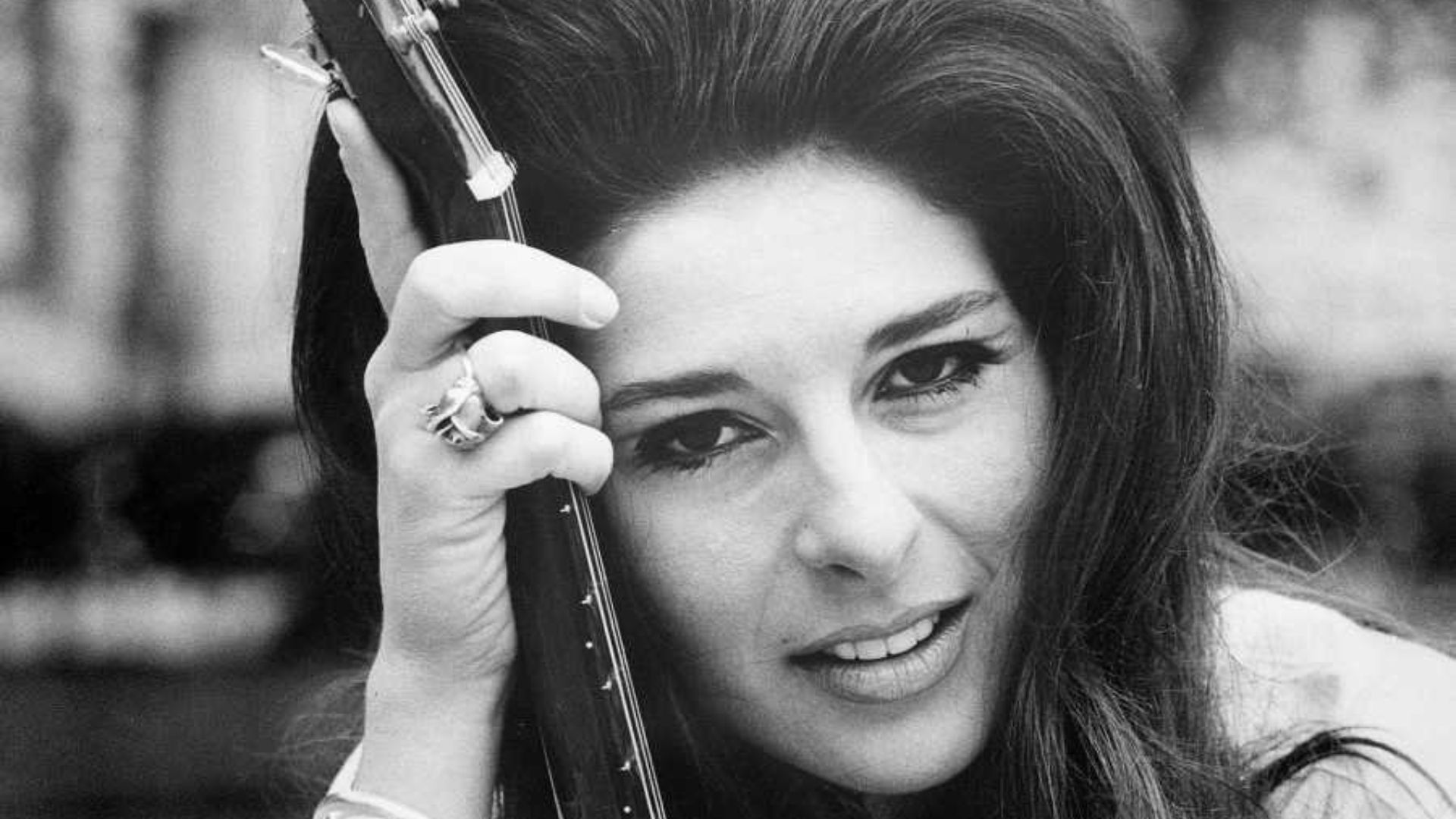 Singer-songwriter Bobbie Gentry depicted on a publicity portrait for Capitol Records